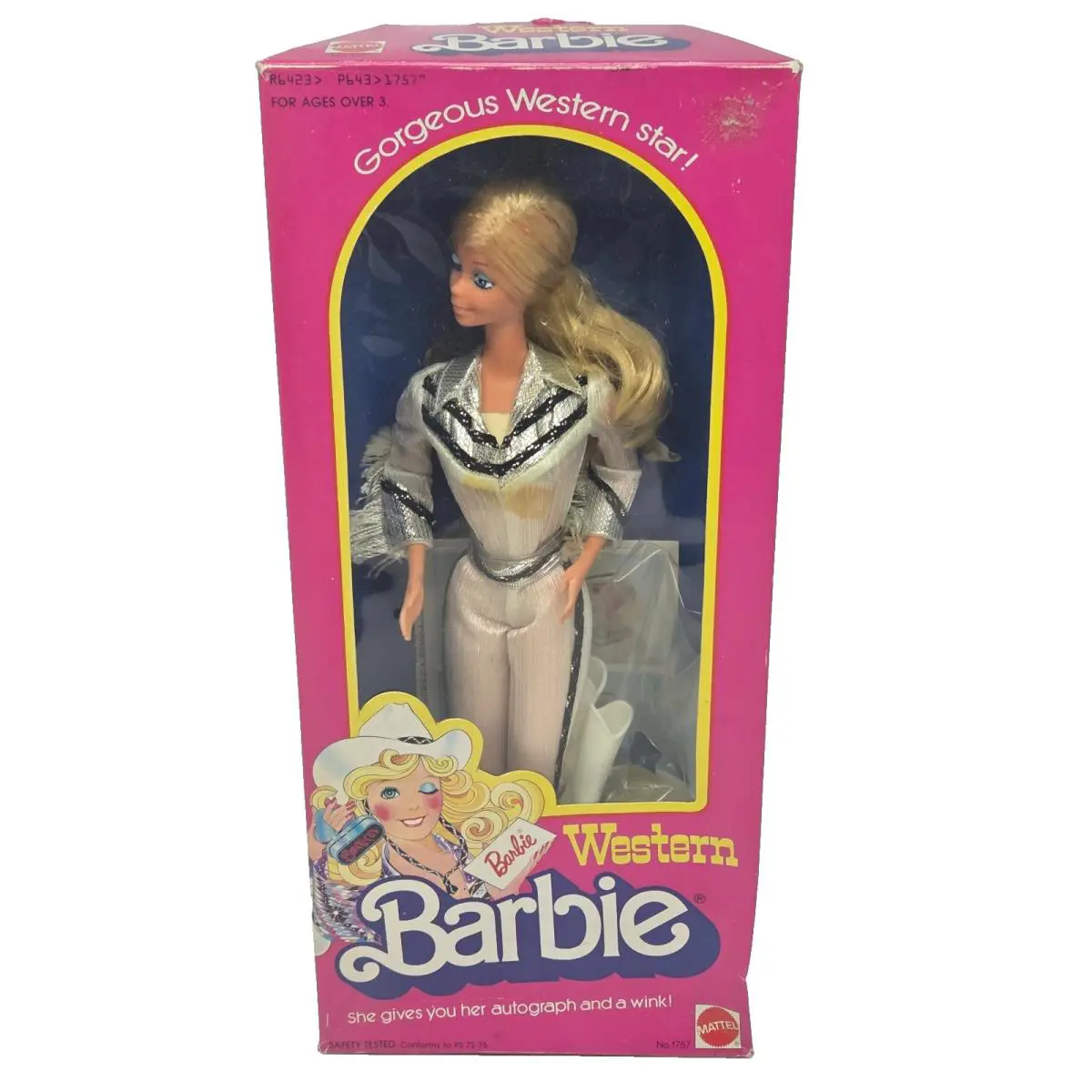 Vintage 1980 Western Barbie Doll IN Box 1757 Mattel