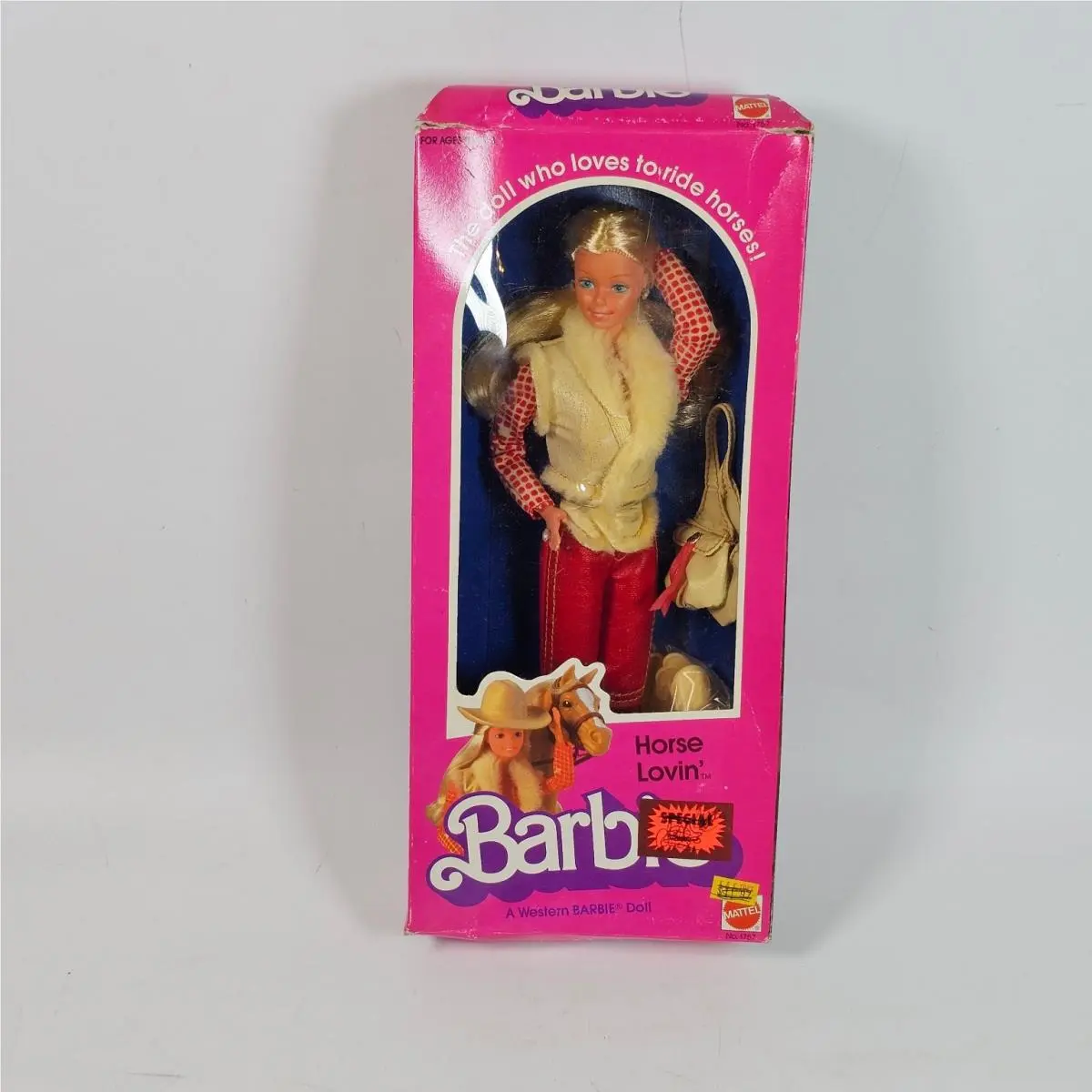 Vintage 1982 Mattel Horse Lovin` Barbie Doll 1757