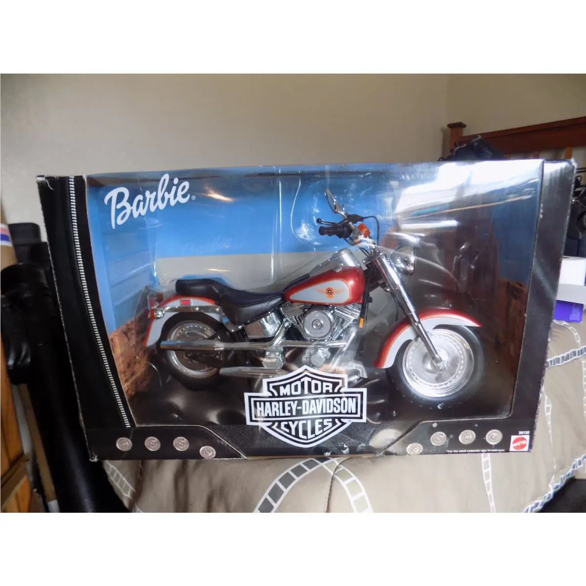 Mattel 26132. 1999 Fatboy Harley Davidson Motorcycle For Barbie