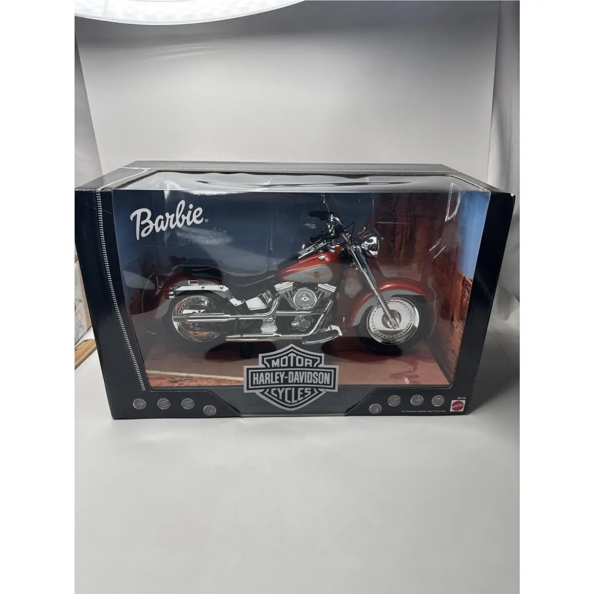 Vintage 1999 Harley Davidson Barbie Fat Boy Motorcycle Matel Toys R Us 26132