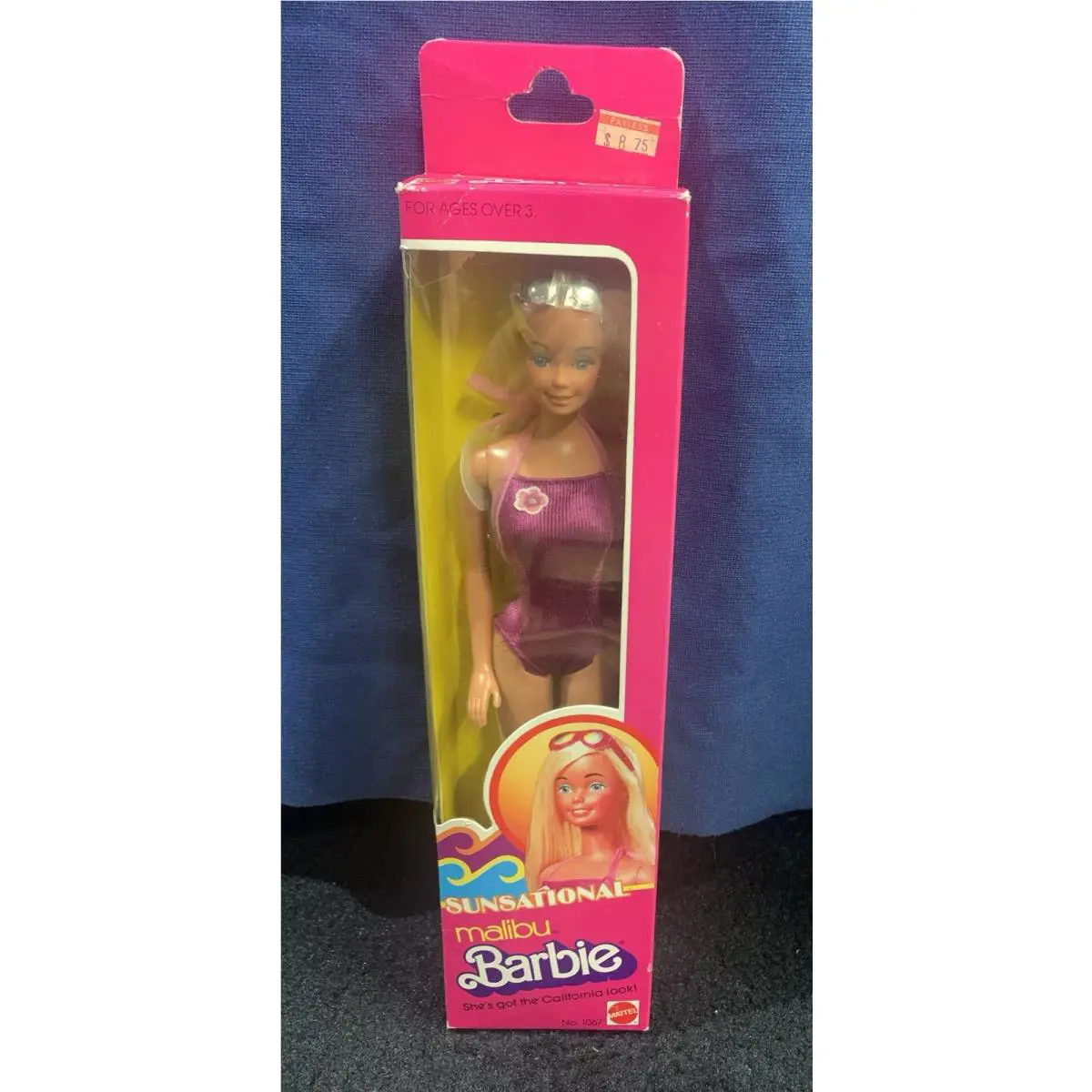 Vintage 1981 Mattel Barbie “sunsational Malibu Barbie” 1067 Nrfb