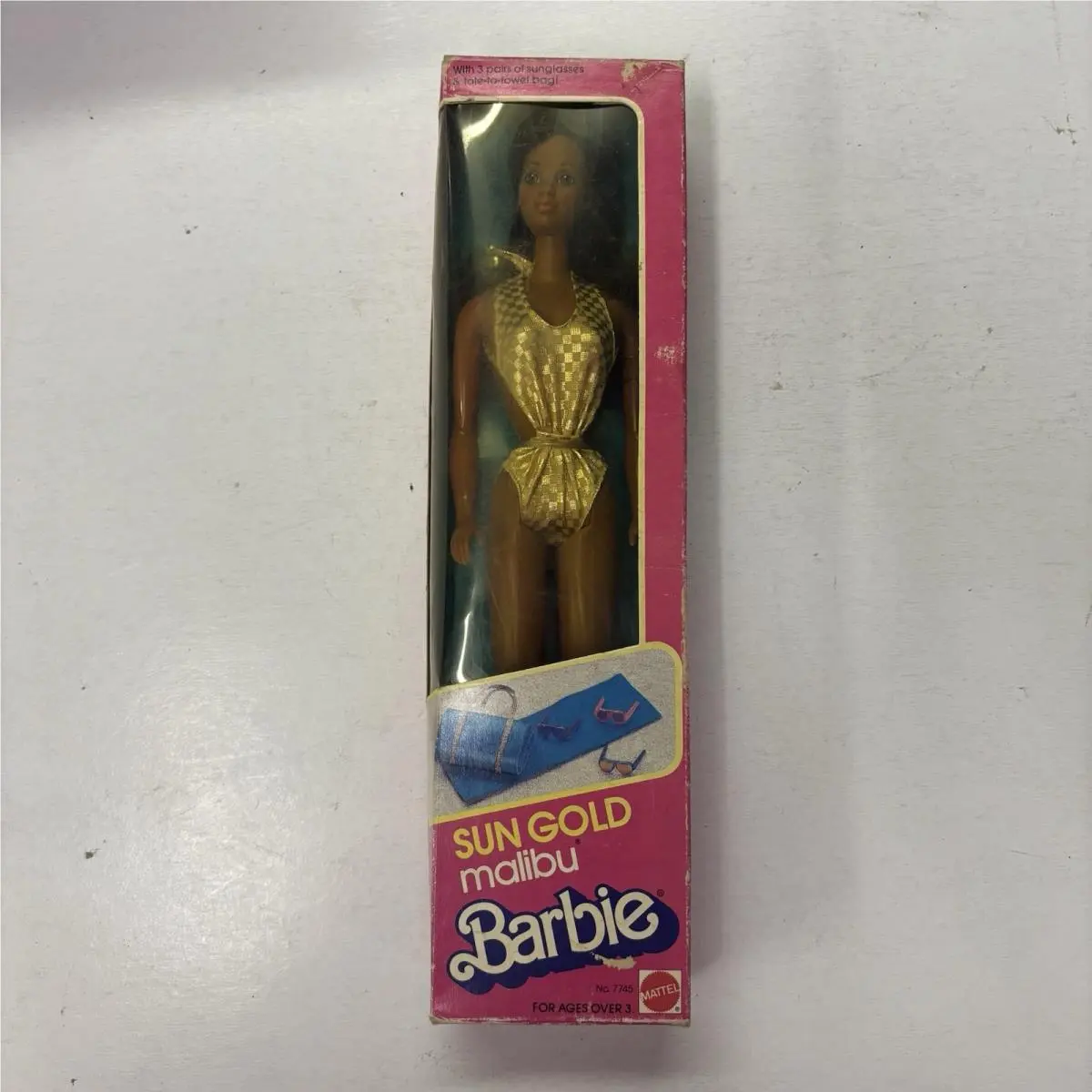 Vintage 1983 Mattel “sun Gold Malibu Barbie- African American” 7745 Nrfb