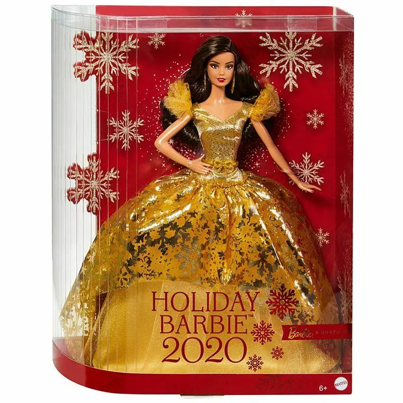 Holiday Barbie 2020 Brunette Doll Signature Mattel GHT56 Nrfb