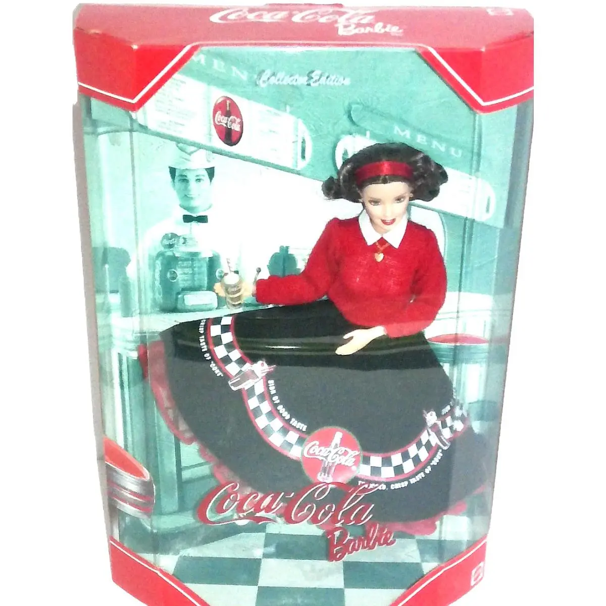 Collectable Mattel Collector Edition 1999 Soda Fountain Coca Cola Barbie Doll