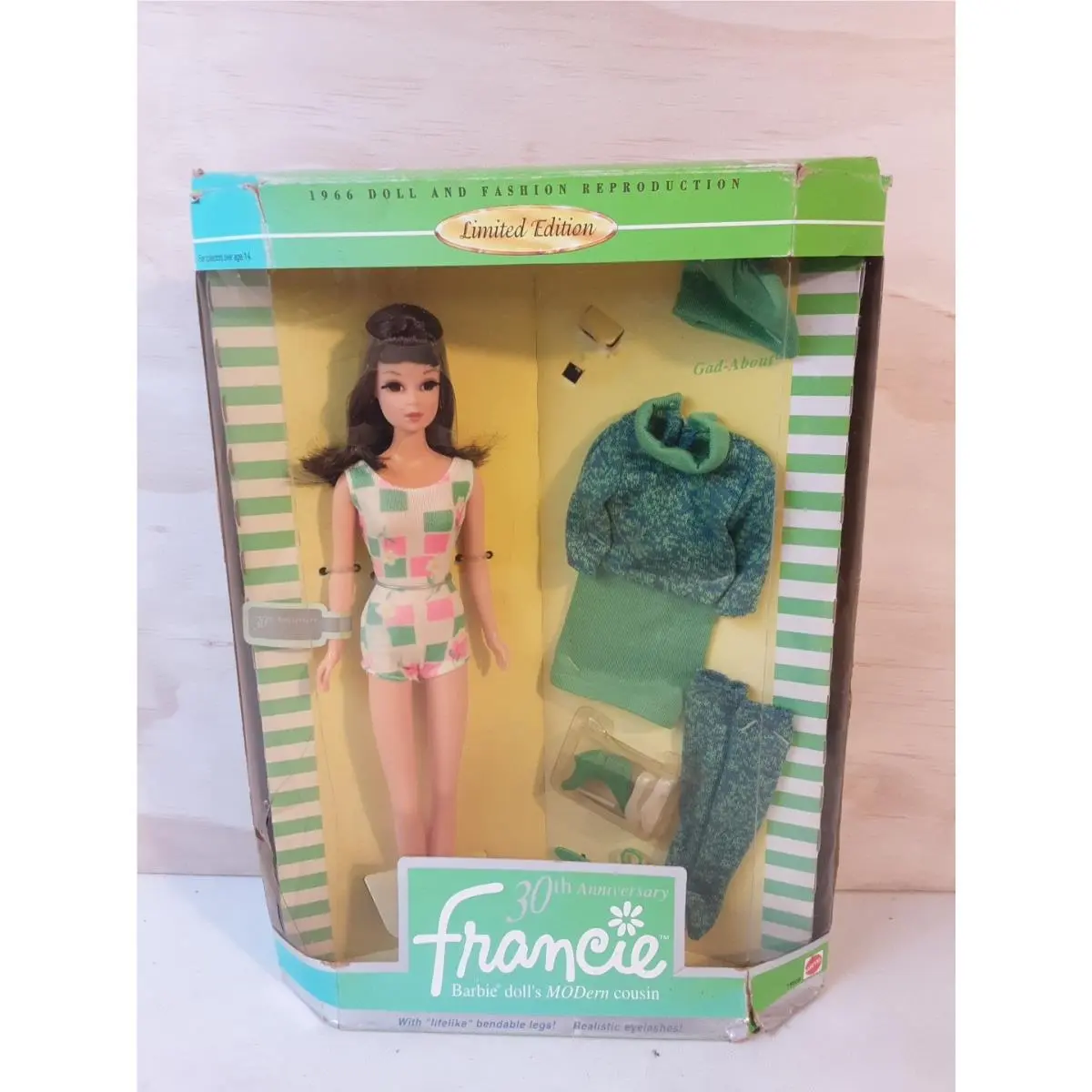 Barbie Francie 30th Anniversary Repro Doll Bendable Legs Rooted Eyelashes