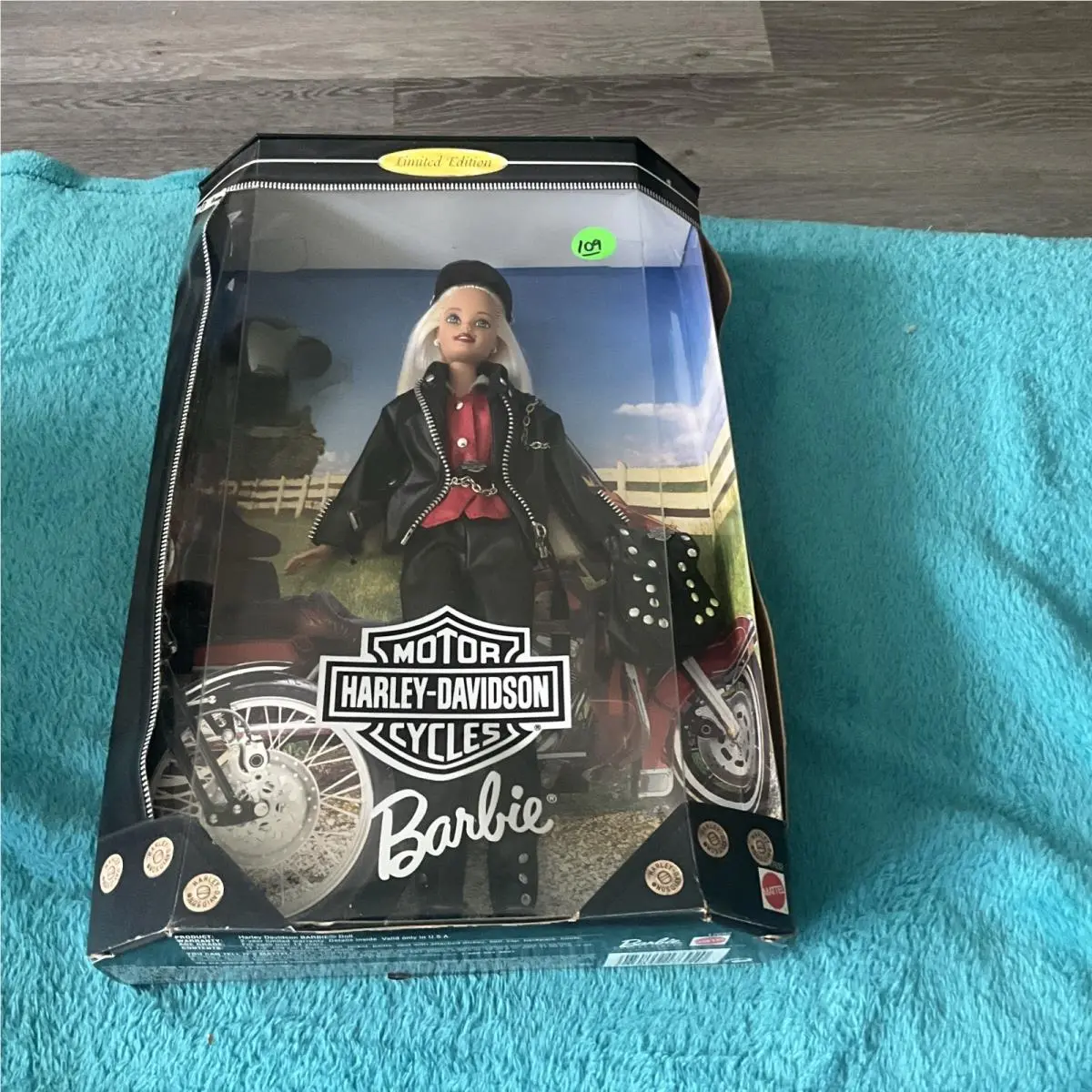 1997 Barbie Harley-davidson Motor Cycles Limited Ed. Doll Mattel 17692