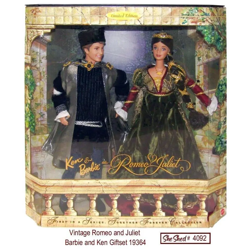 Vintage Barbie and Ken as Romeo and Juliet 19364 Mattel Together Forever Series
