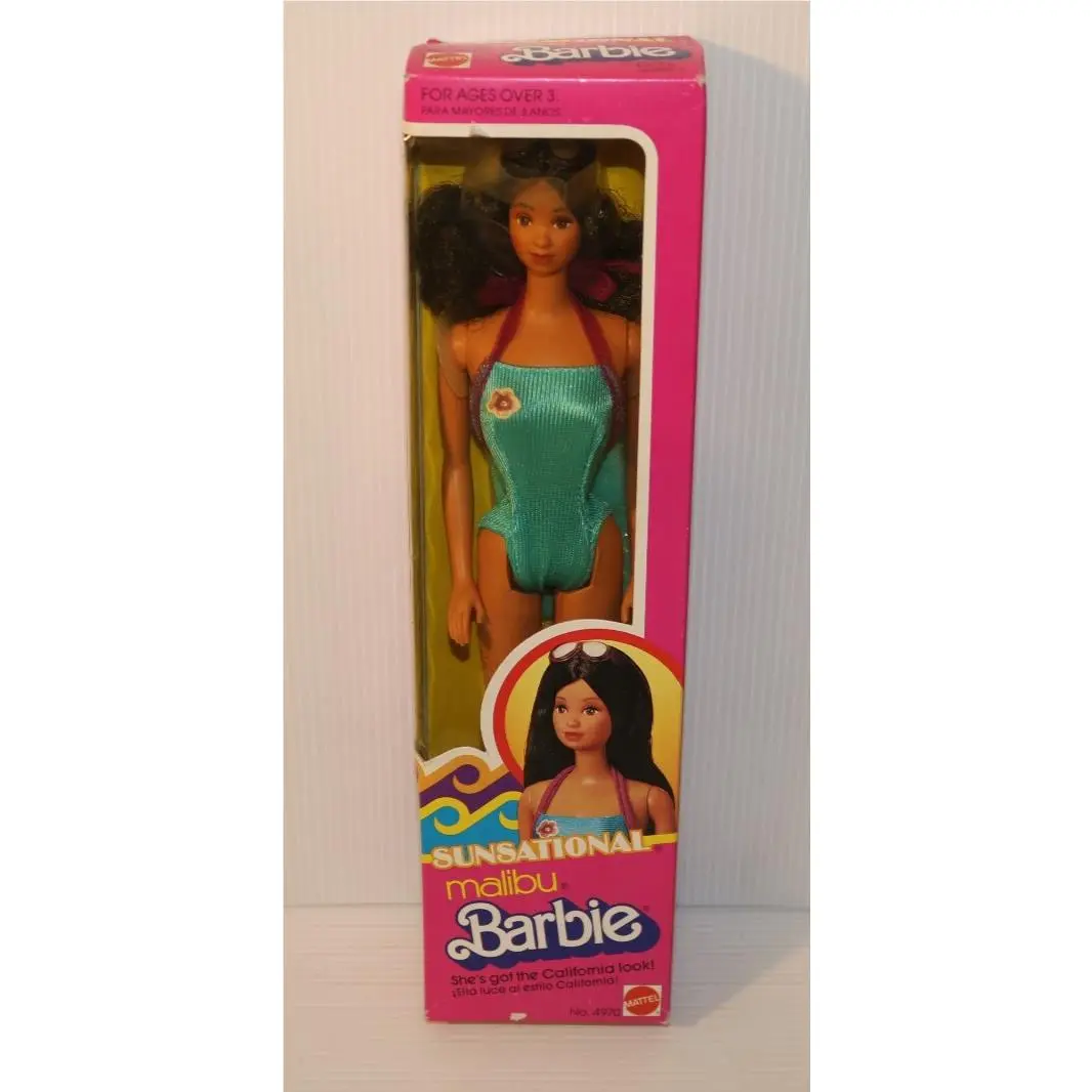 1983 Mattel Sun Gold Malibu Barbie Doll Hispanic Version 4970