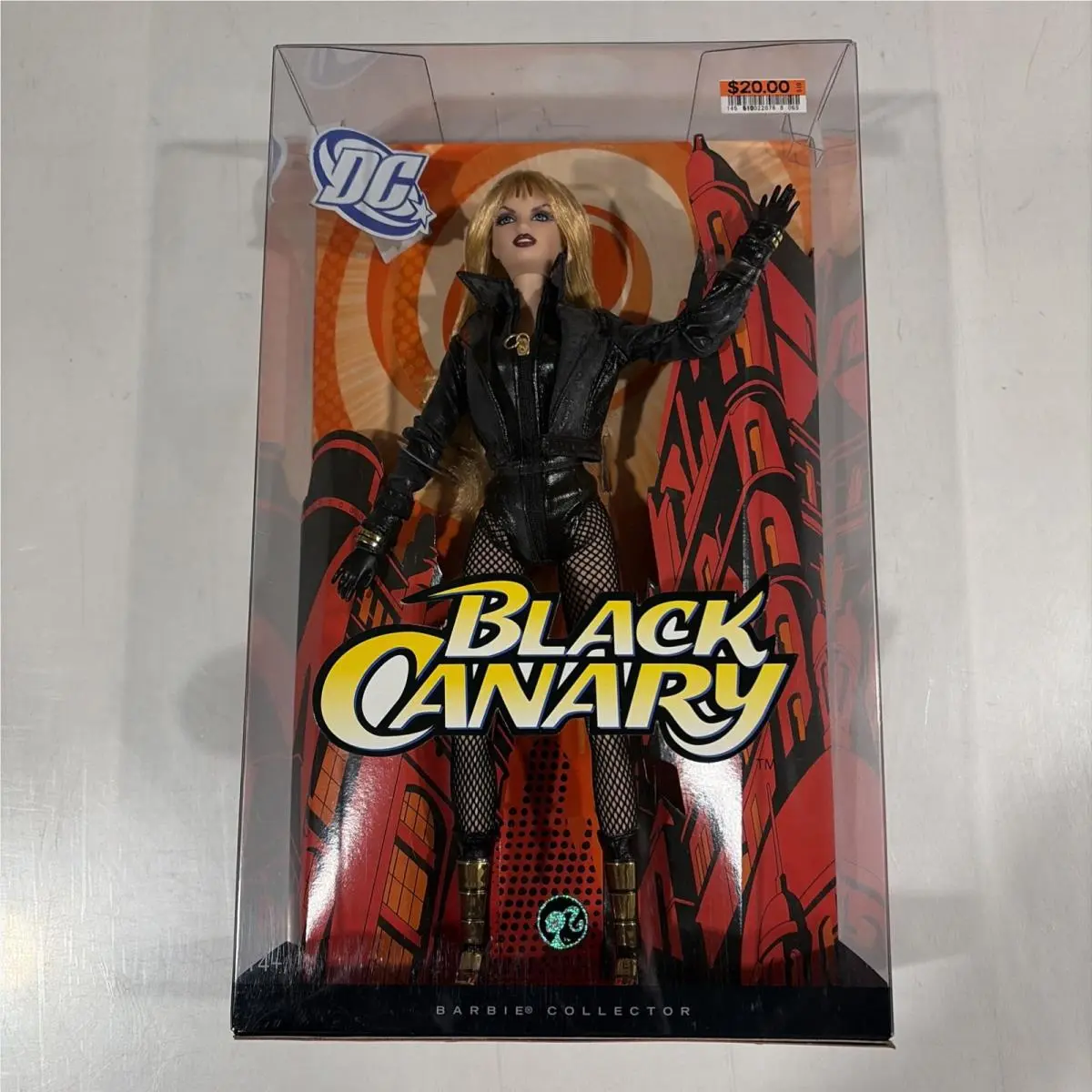 DC Comics Black Canary Barbie Doll Black Label 2008 Mattel L9640 Nrfb