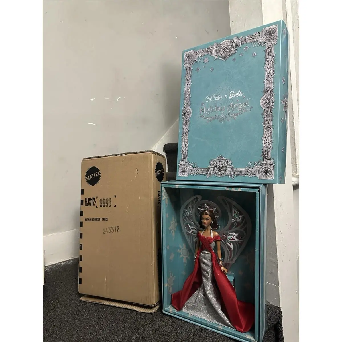 2023 Signature Barbie X Bob Mackie Holiday Angel Doll Christmas HJX12