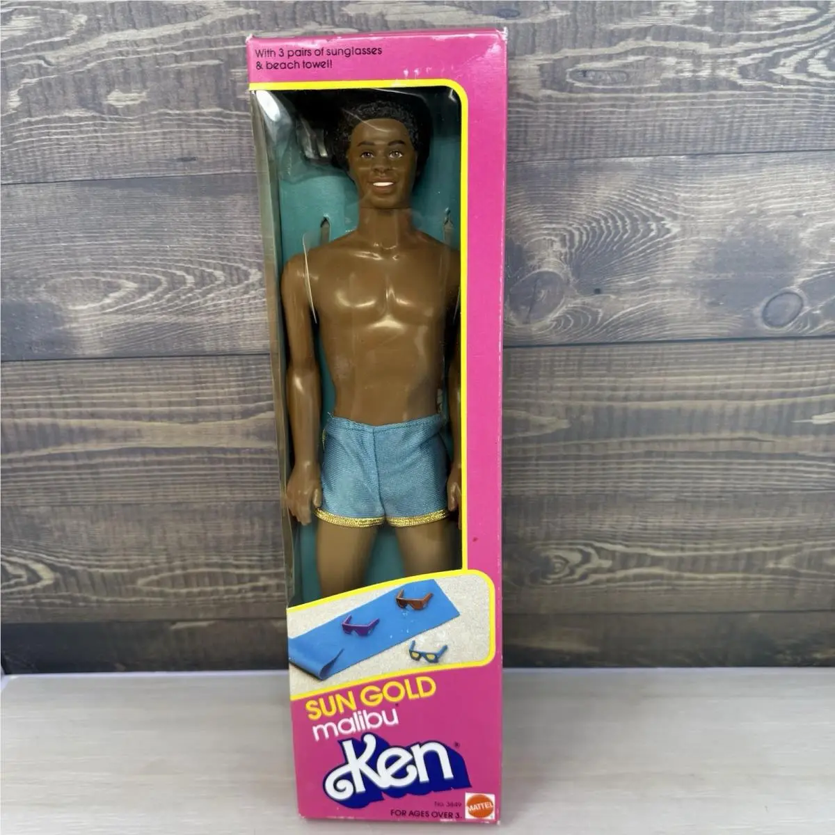 1983 Mattel Sun Gold Malibu Ken Doll Barbie African American 3849