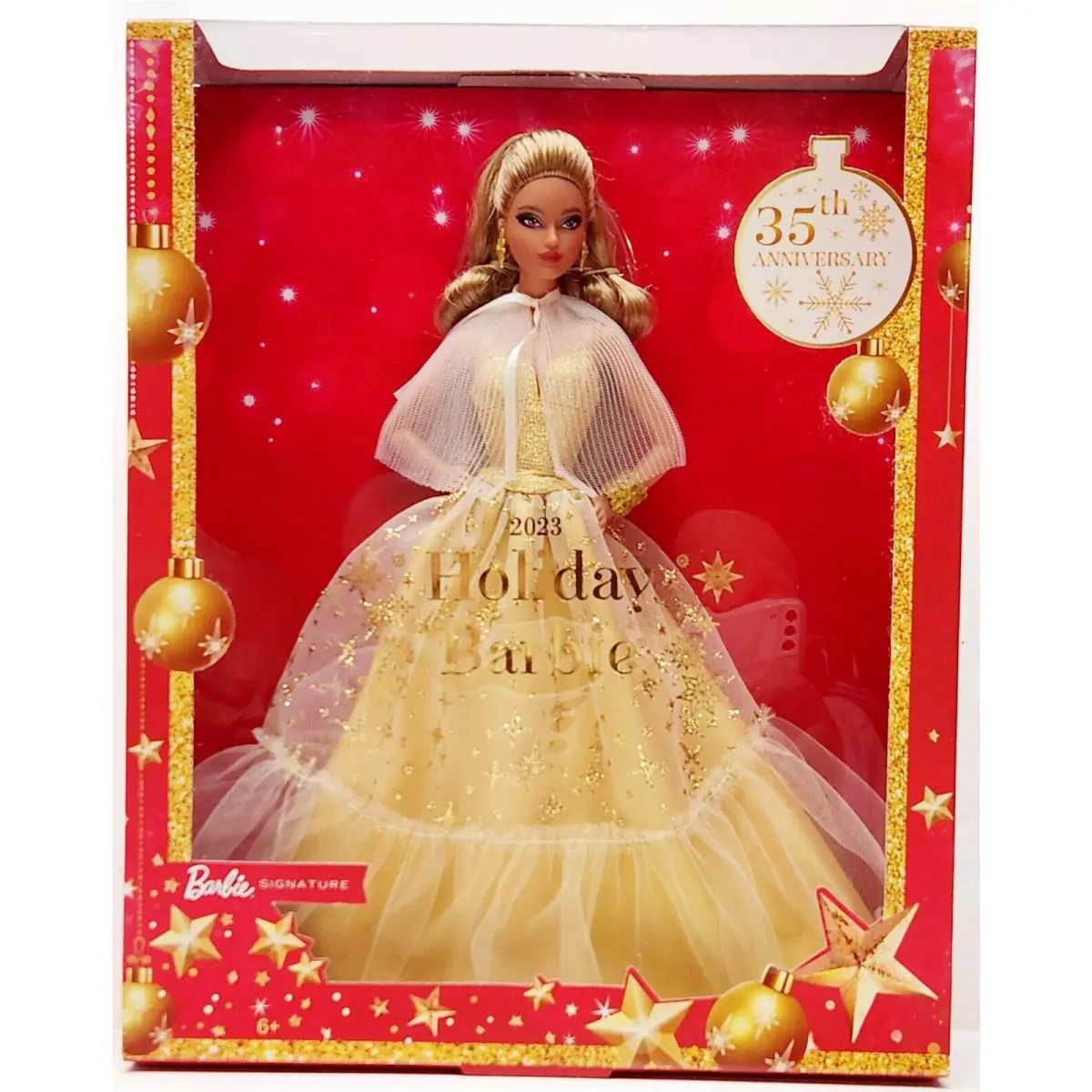 2023 Holiday Barbie Doll Signature Doll 35th Anniversary Collector`s Gift Age 6+