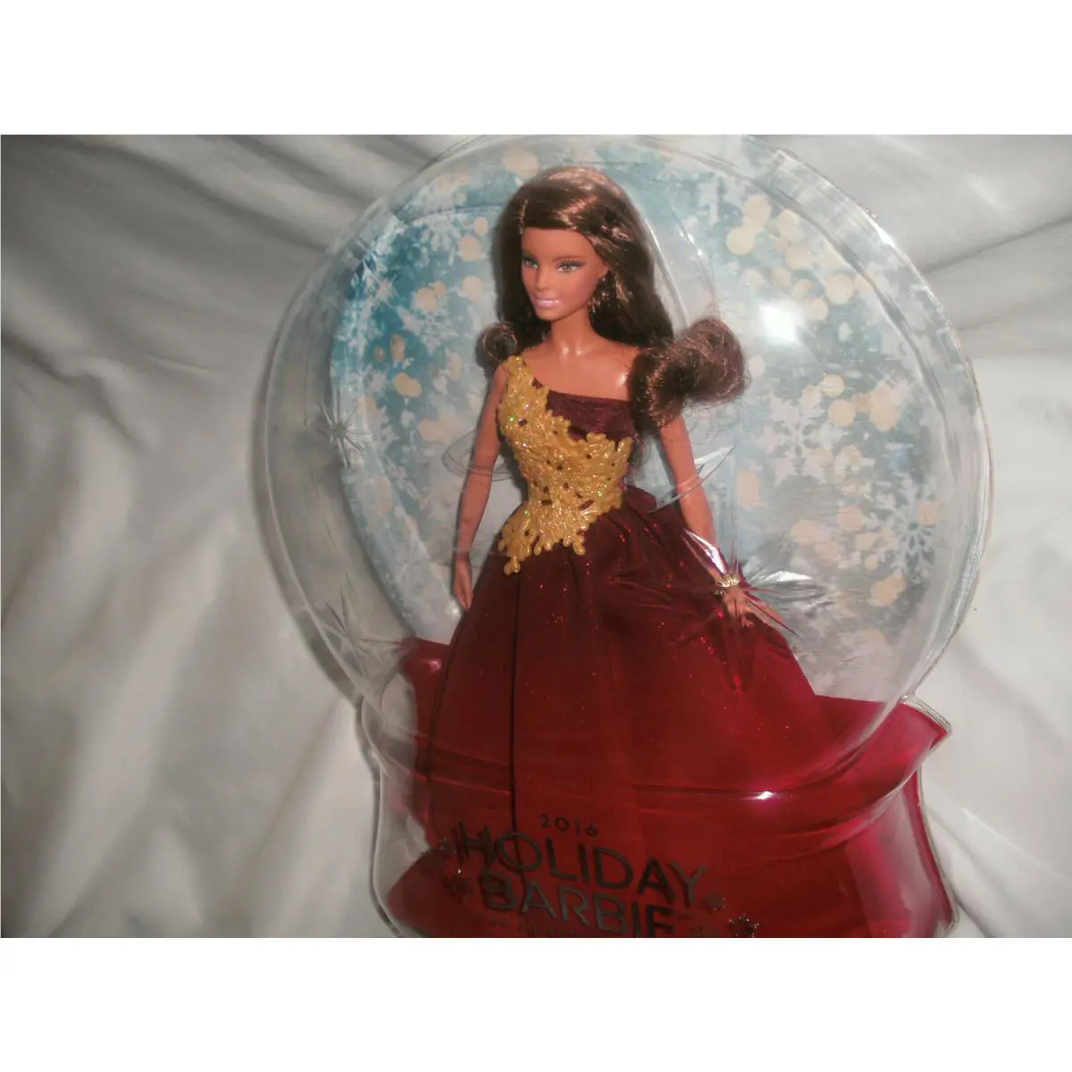 Barbie Doll The Peace Hope Love Collection 2016 Holiday Doll Red Dress Rare