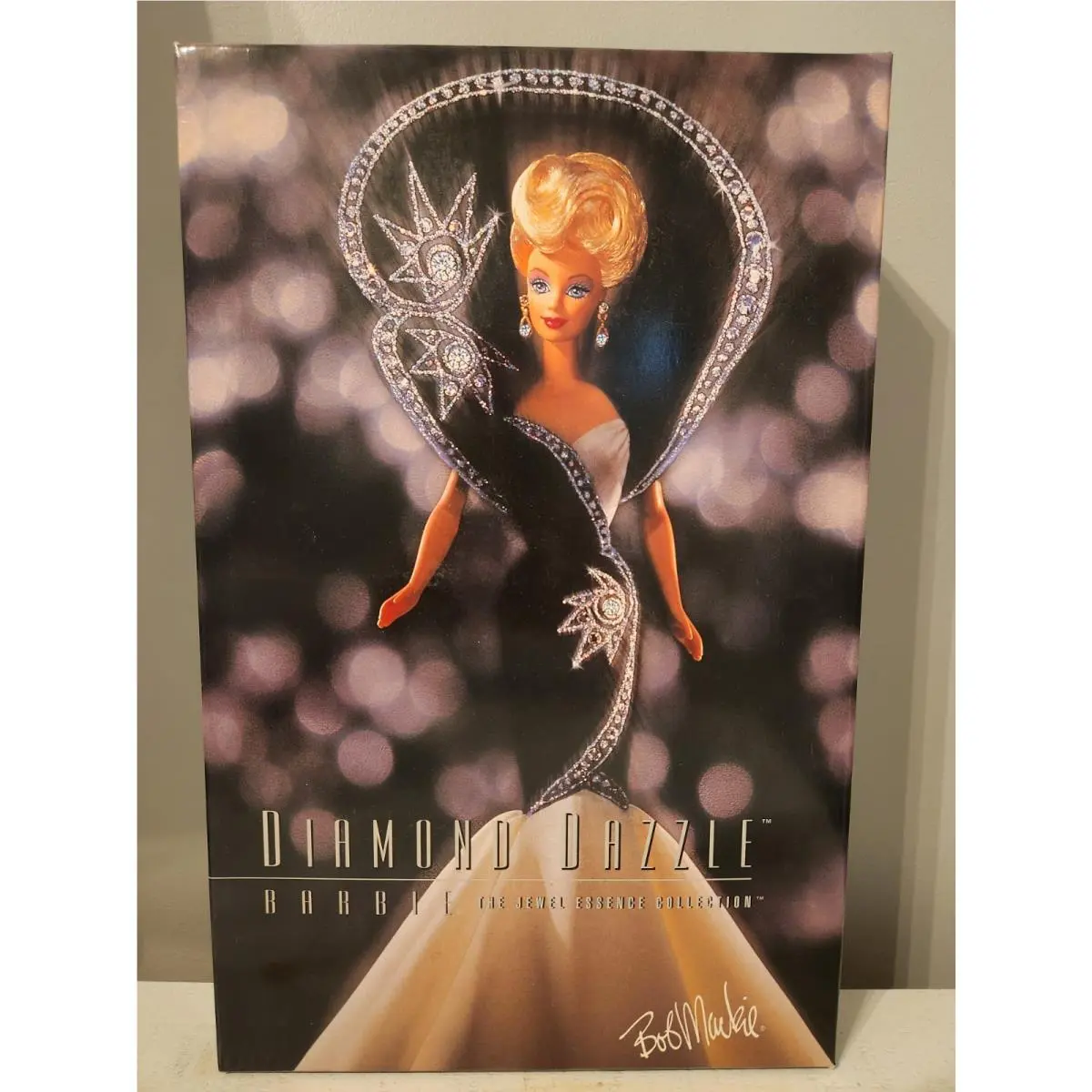 1996 Diamond Dazzle Barbie Bob Mackie Jewel Essence Collection Mattel 15519
