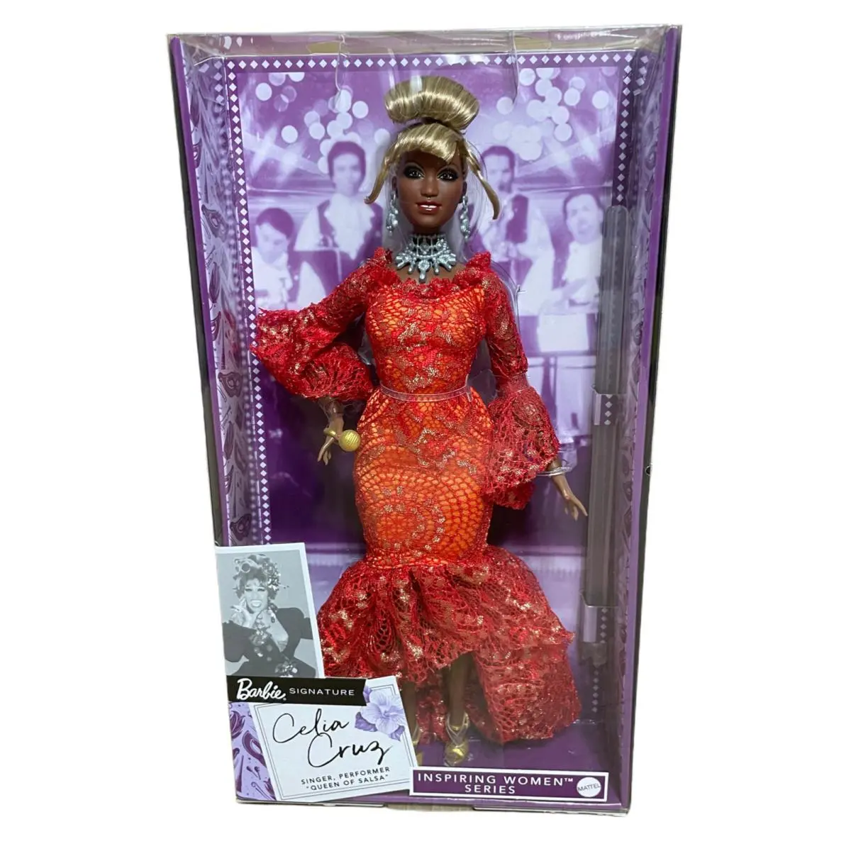 Mattel Barbie Signature Inspiring Women Series Celia Cruz Queen of Salsa Doll