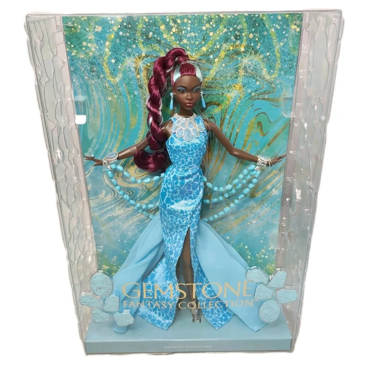 2023 Barbie Signature Gemstone Fantasy Collection Turquoise AA Doll HJX21 Nrfb