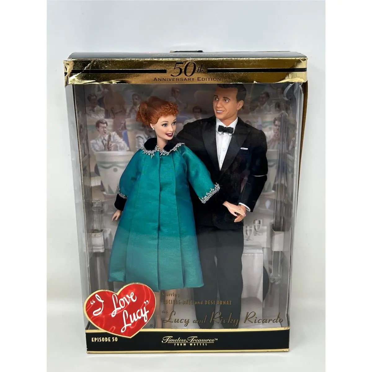 Barbie 50th Anniversary Lucy Ricky Giftset 2001 Doll