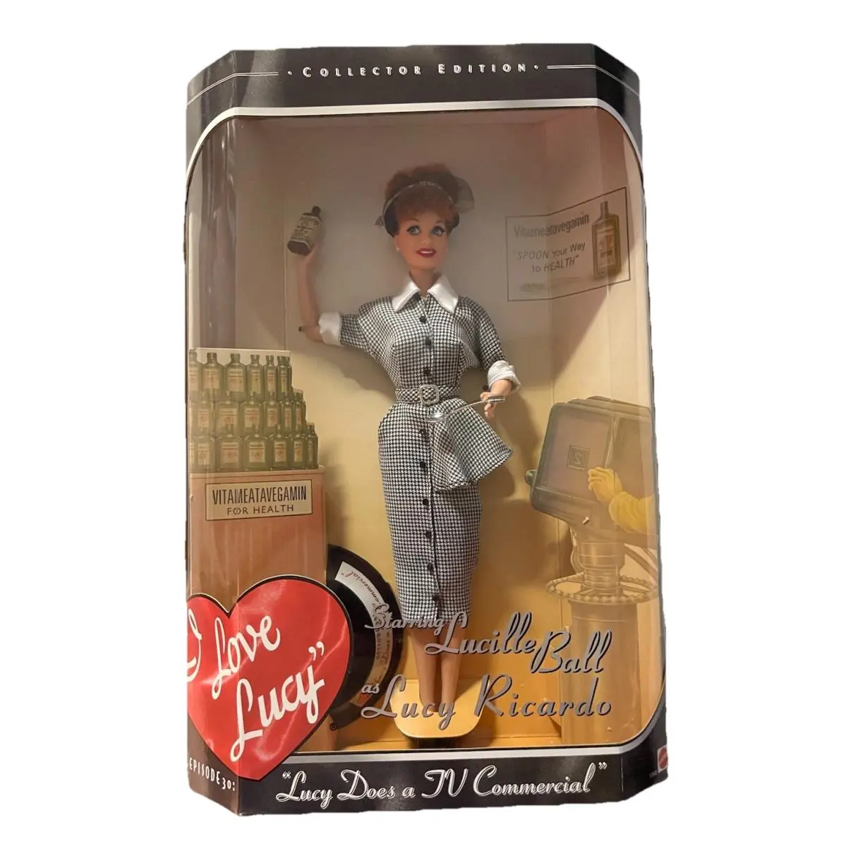Mattel Barbie-i Love Lucy “lucy Does A TV Commercial” Episode 30 Doll-1997-NIB
