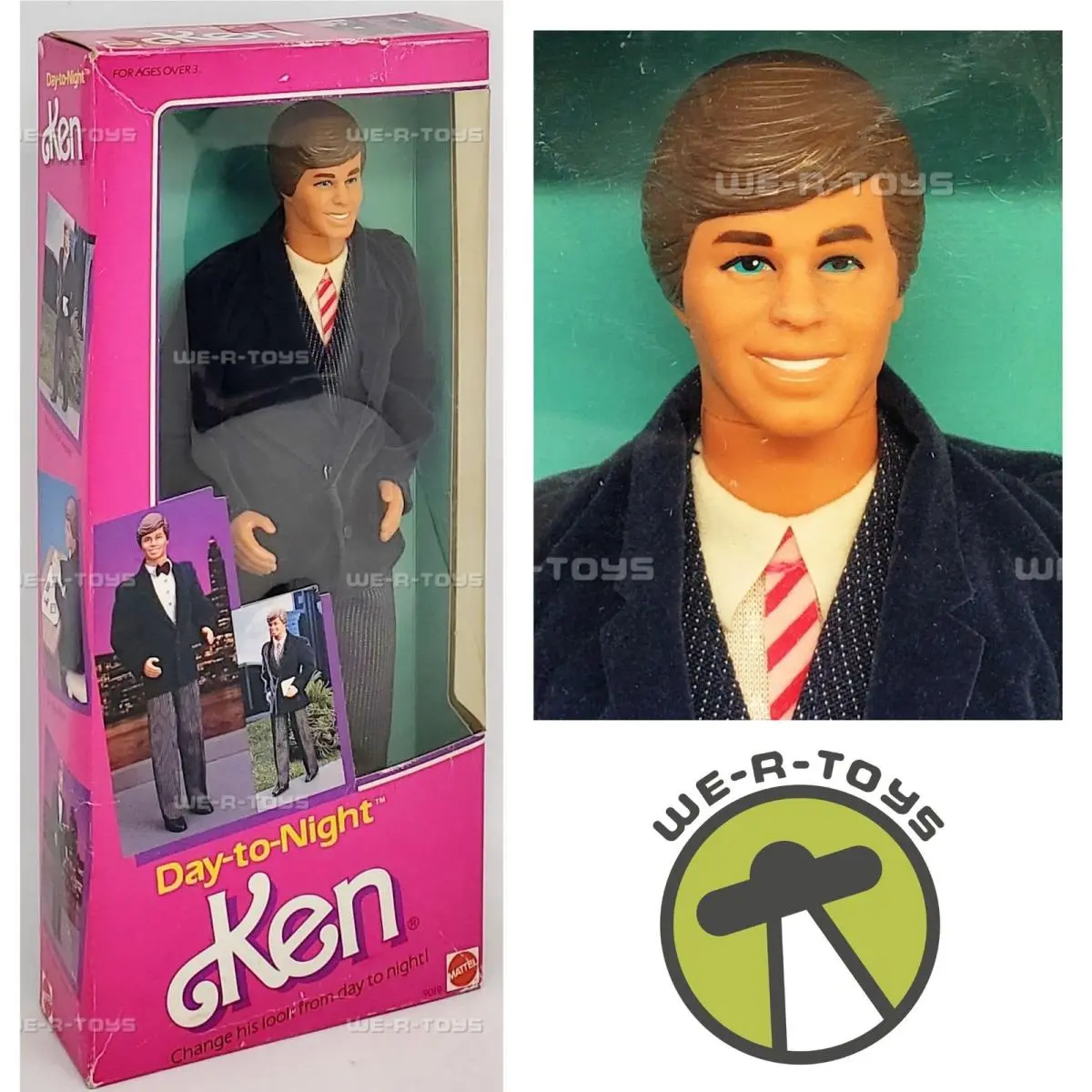 Barbie Day-to-night Ken Doll 1984 Mattel 9019
