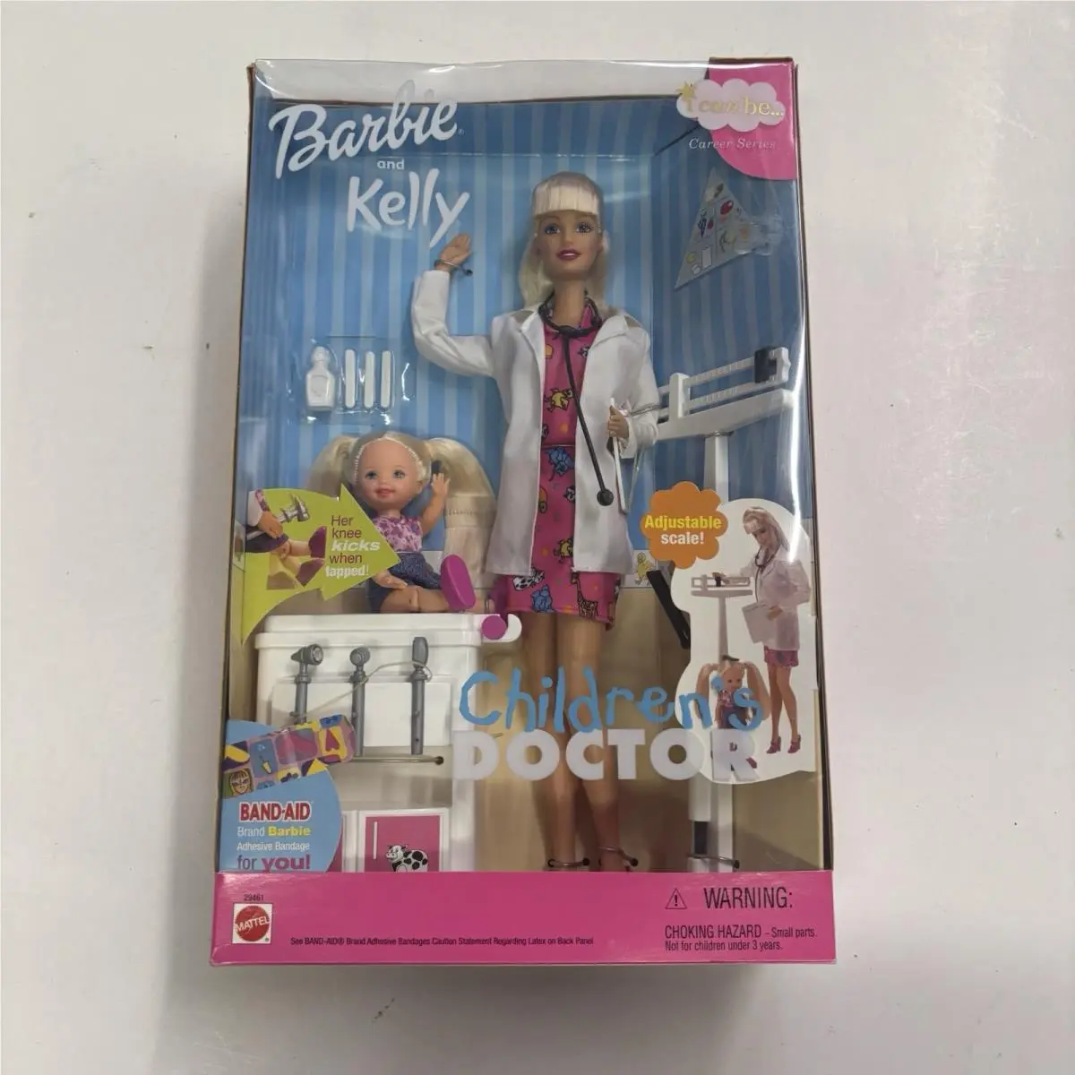 2000 Mattel Barbie “I Can Be” Career Barbie Kelly Children`s Doctor Playset