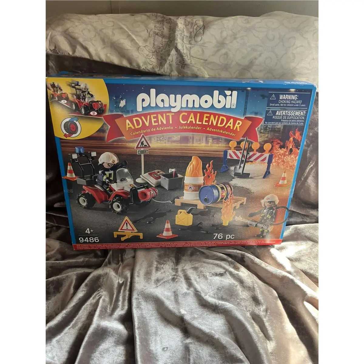Playmobil 9486 Construction Fire Fighter Advent Calendar Germany Holiday 2018