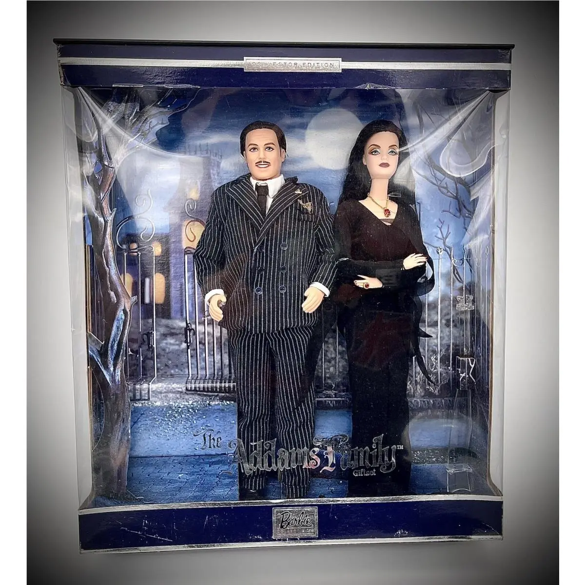 Addams Family Barbie Collectibles Gift Set Morticia Gomez Mattel Mib 2000