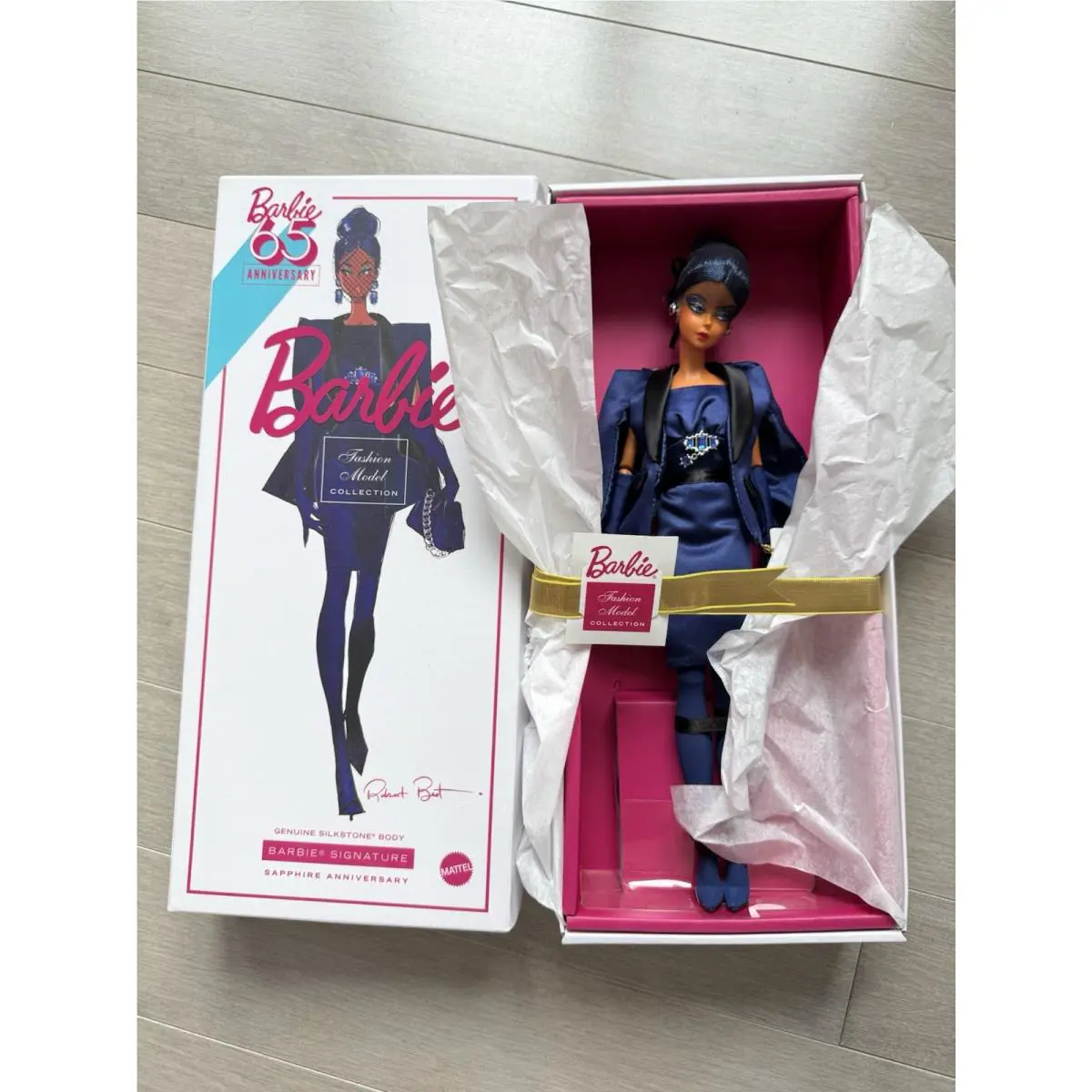 Barbie Signature Sapphire 65th Anniversary Fashion Model Silkstone Nrfb