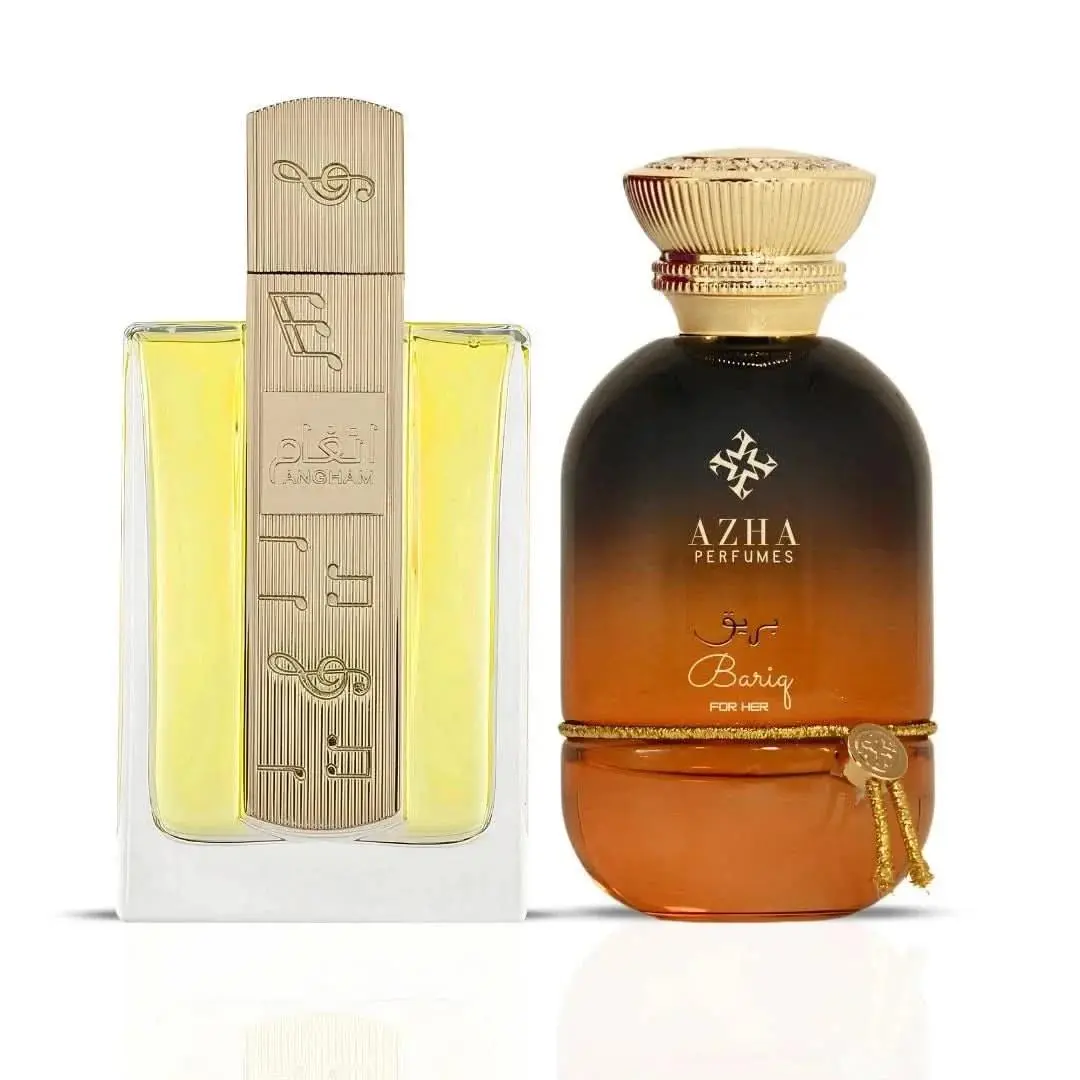 Angham  Bariq by Azha - Edp Sprays 100ml 3.4 oz Bundle by Lattafa