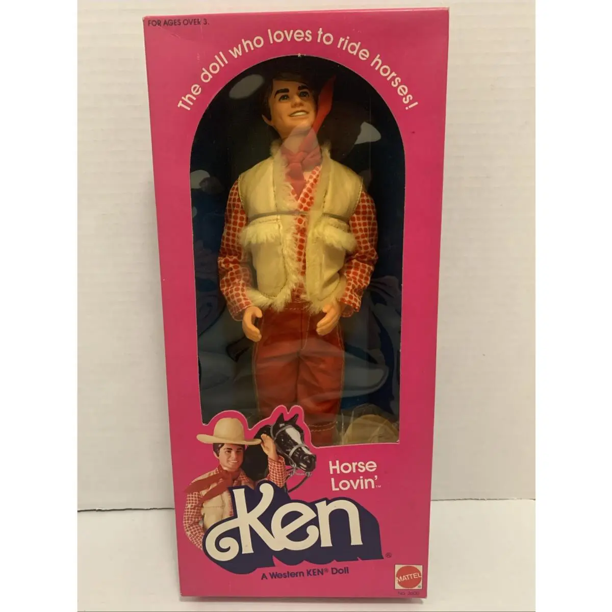 1982 Vintage Mattel Barbie Horse Lovin’ Ken 3600 A Western Doll