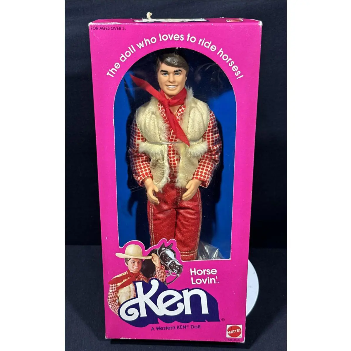 1982 Vintage Mattel Barbie Horse Lovin’ Ken 3600 A Western Doll