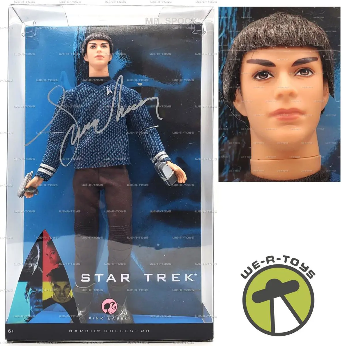 Mattel 2009 Ken as Mr. Spock Star Trek Barbie Collector Doll N5501 - Nrfb Vgc