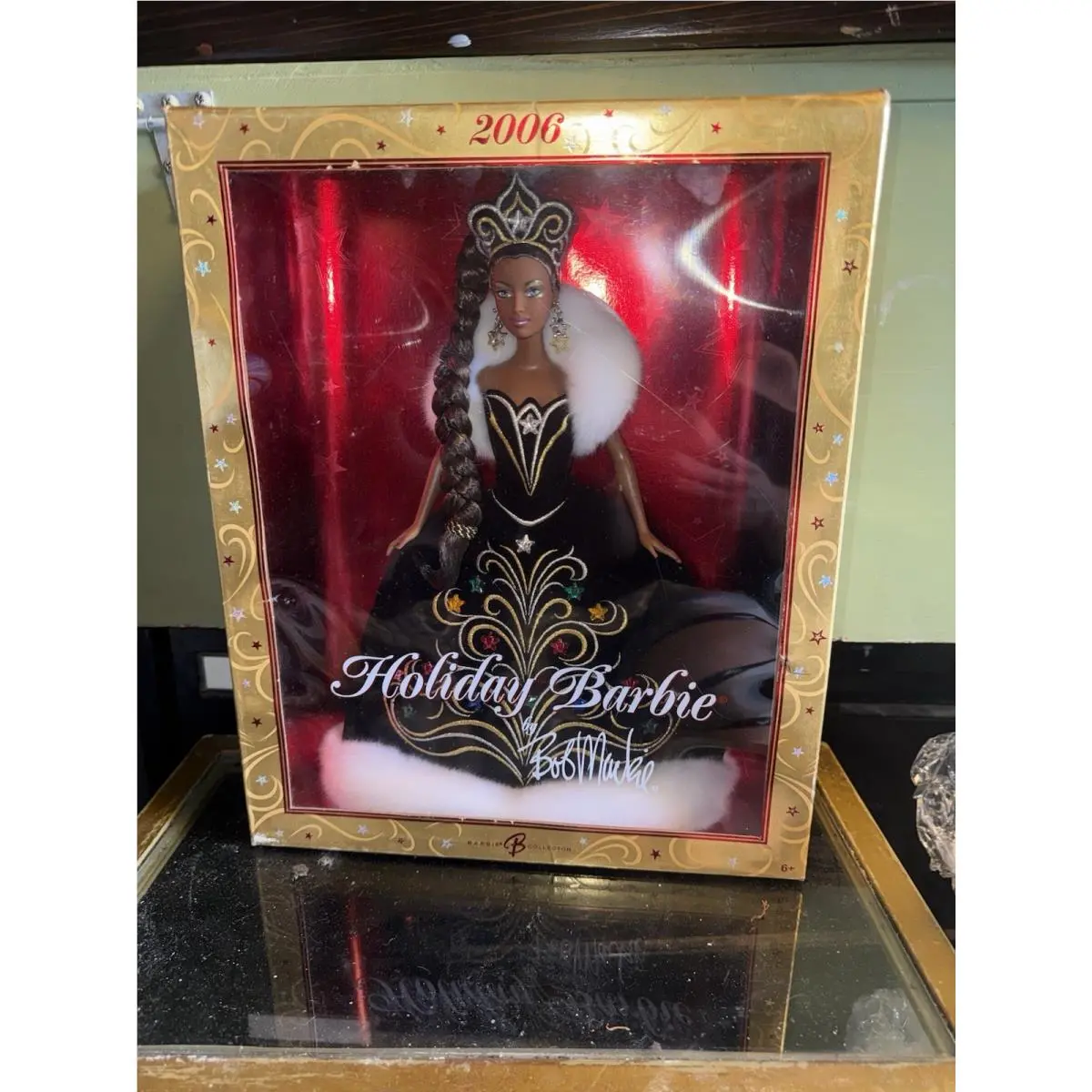2006 Holiday Barbie Doll by Bob Mackie African American Mattel No. J0950