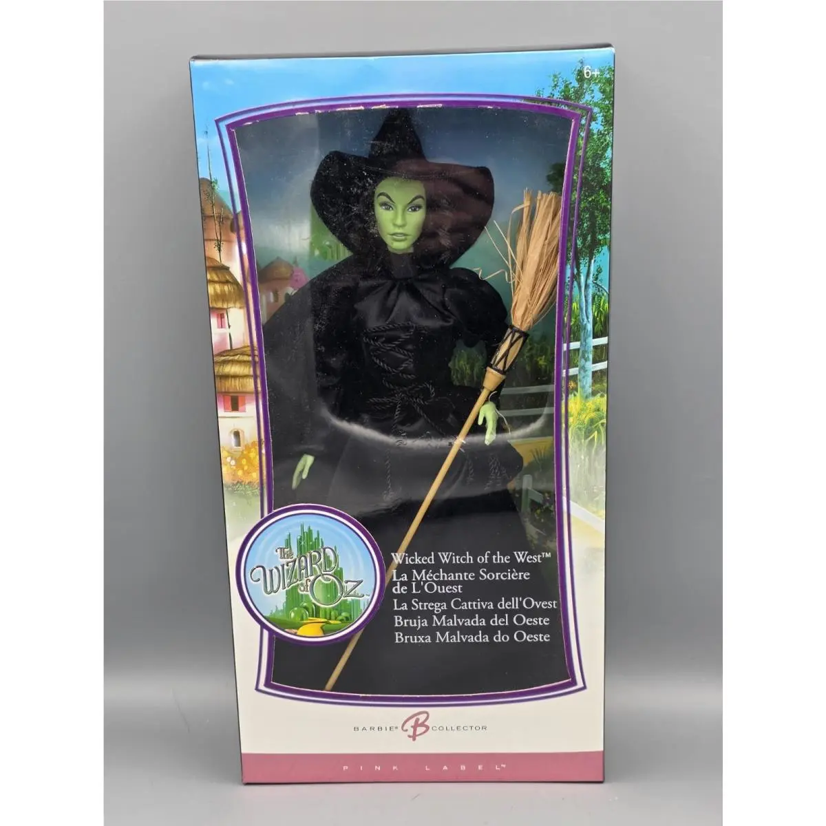 2006 Wizard of OZ Barbie Wicked Witch of The West Doll K8685 Mattel Pink Label