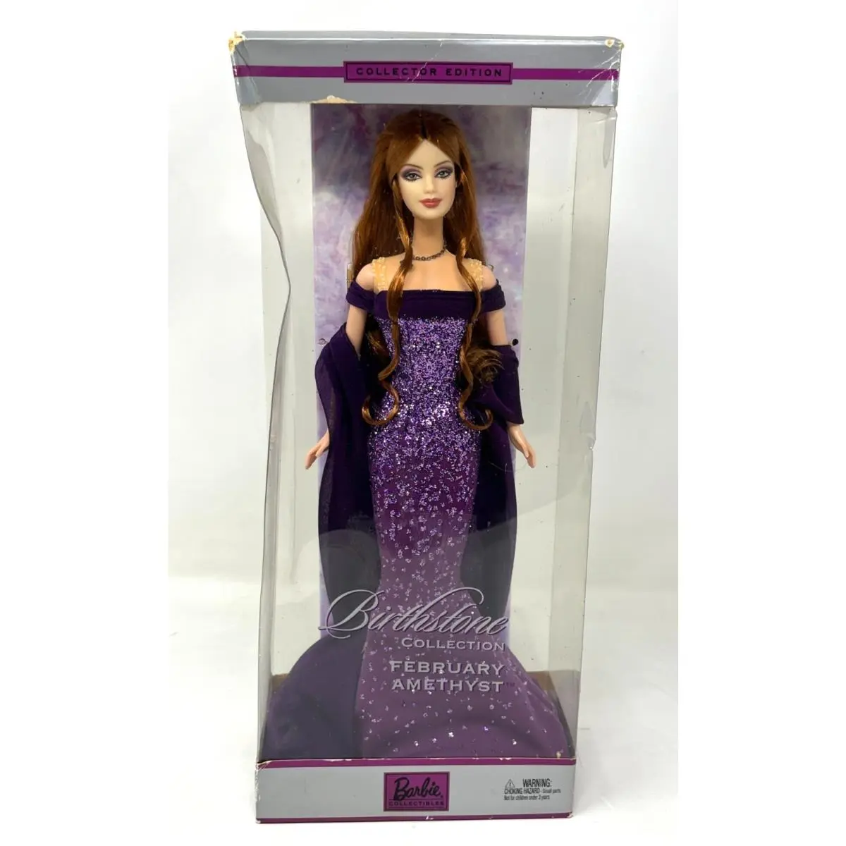 Barbie Birthstone Fashion Doll 2002 February Amethyst Collector Edition