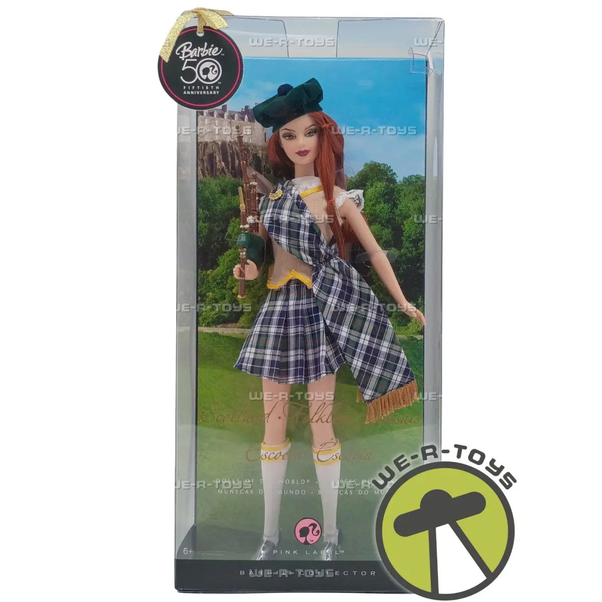 2008 Pink Label Dolls of The World Collection Scotland Barbie Mattel