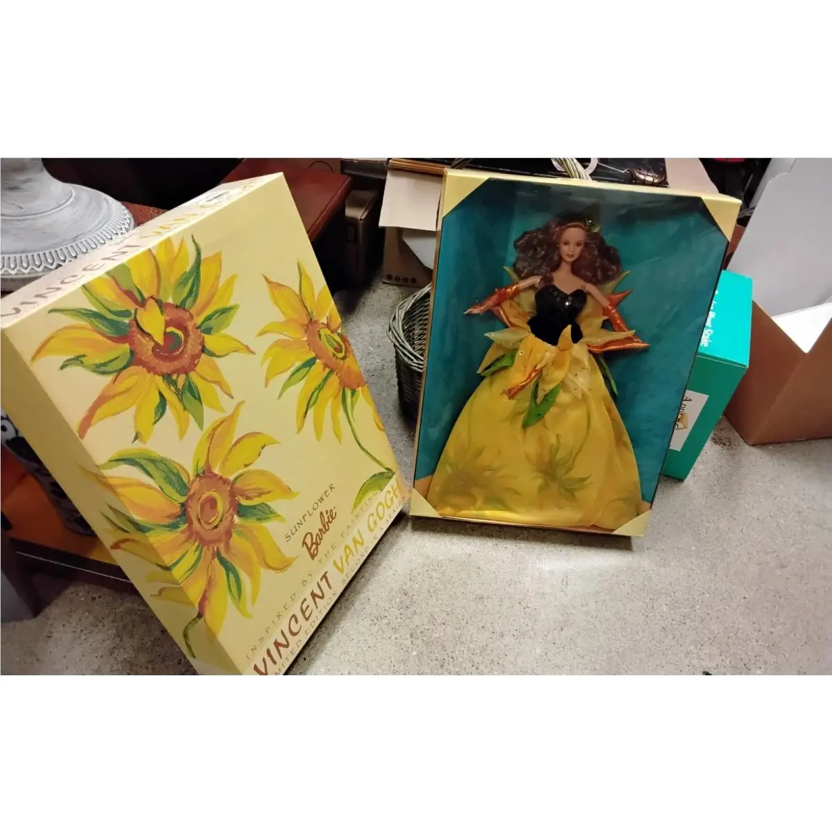 Barbie Sunflower Vincent Van Gogh Limited Edition 19366 1998