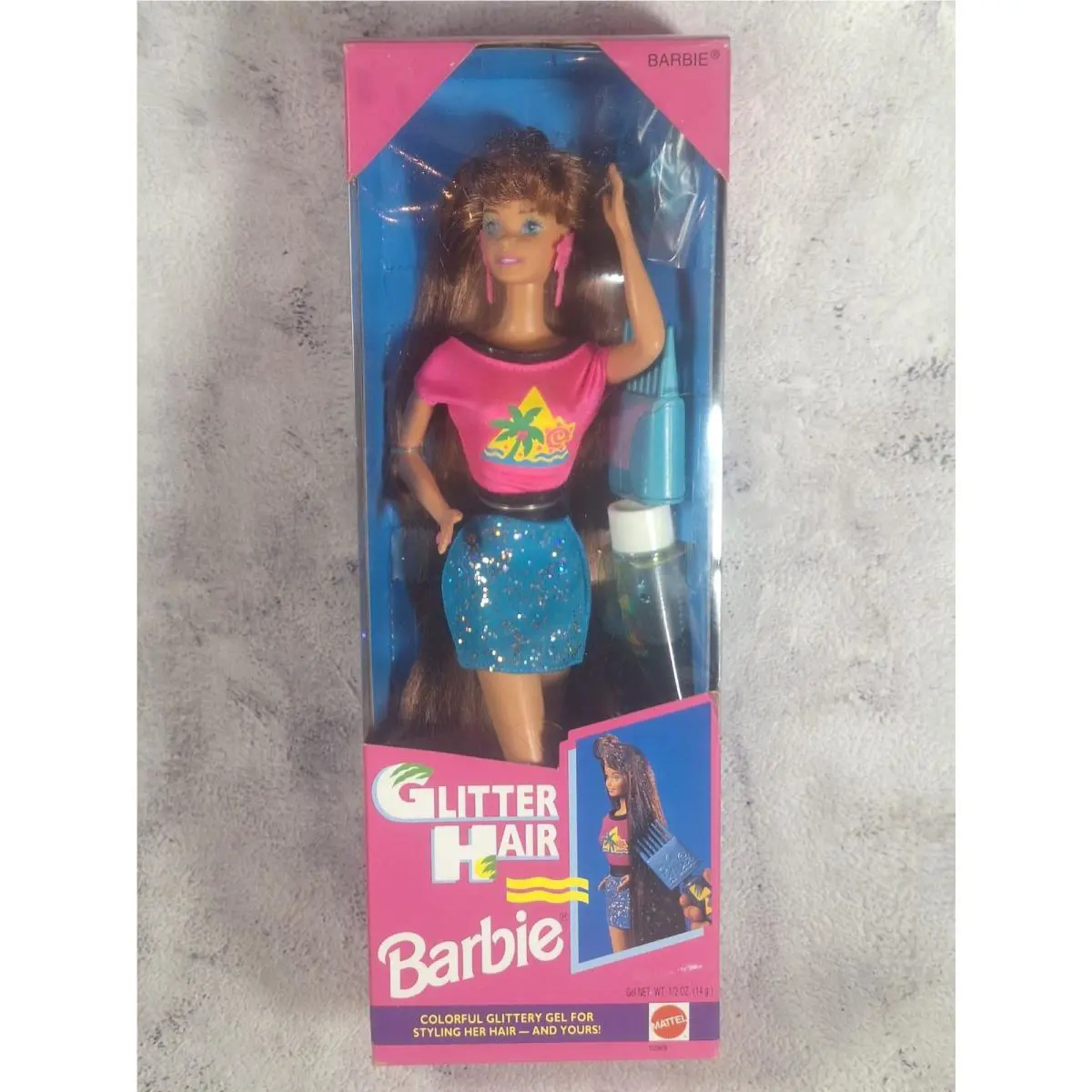 Glitter Hair Barbie Doll with Accessories - 1993 Mattel