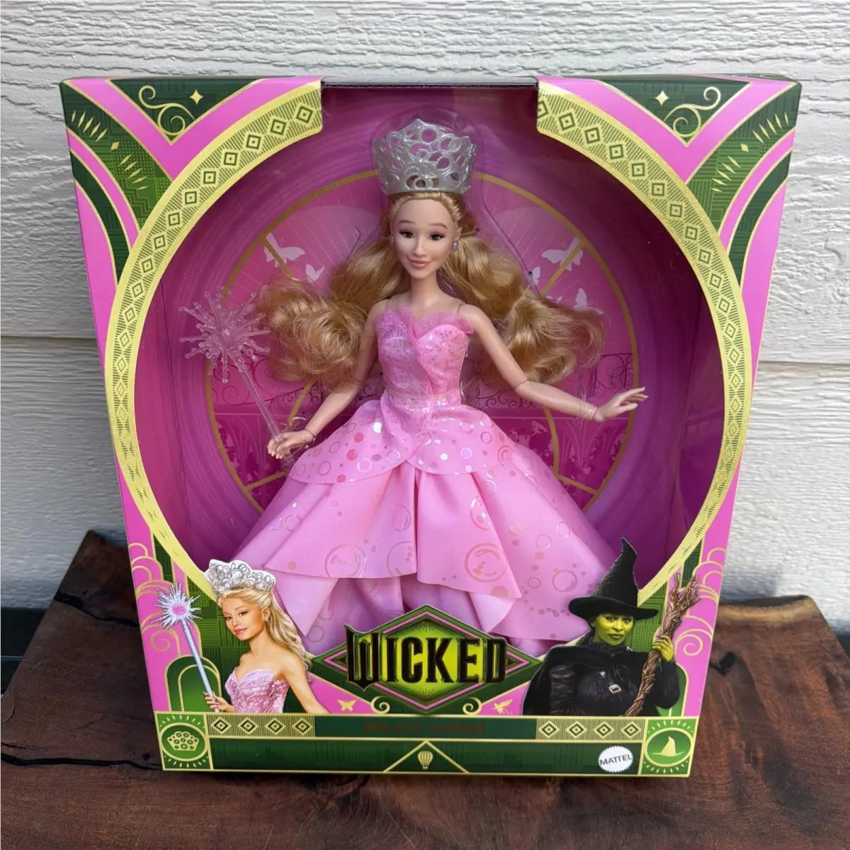 Mattel Wicked Movie Deluxe Glinda Doll Pink Gown Url Misprint Error Box Seal