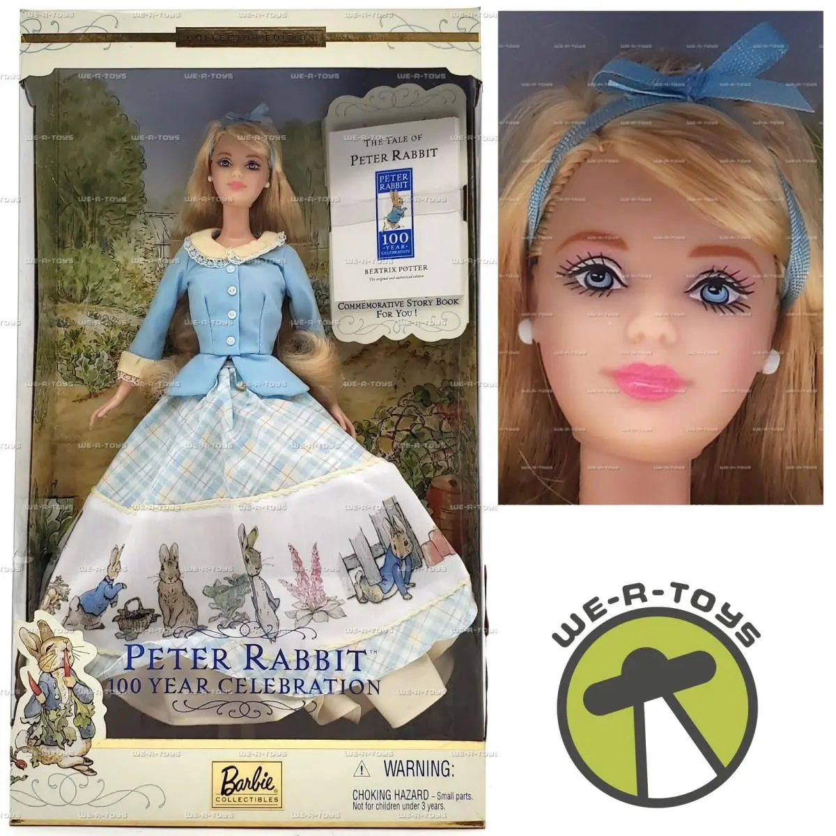 Peter Rabbit 100 Year Celebration Collector Edition Barbie Doll Mattel 53872