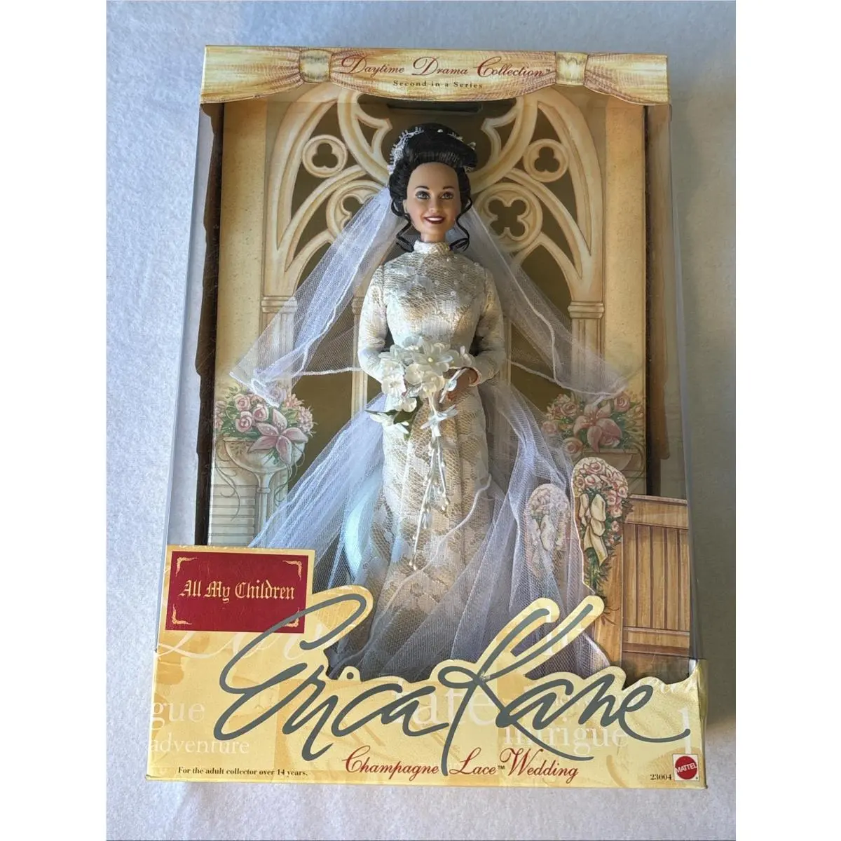 Erica Kane Barbie Doll Champagne Lace Wedding 1999 All My Children Mattel 23004