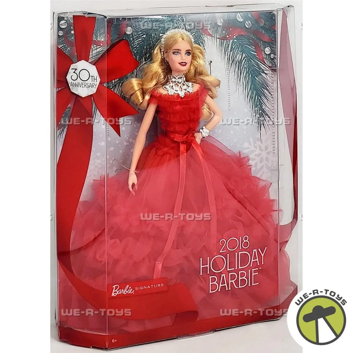 2018 Holiday Barbie Doll 30th Anniversary Mattel FRN69