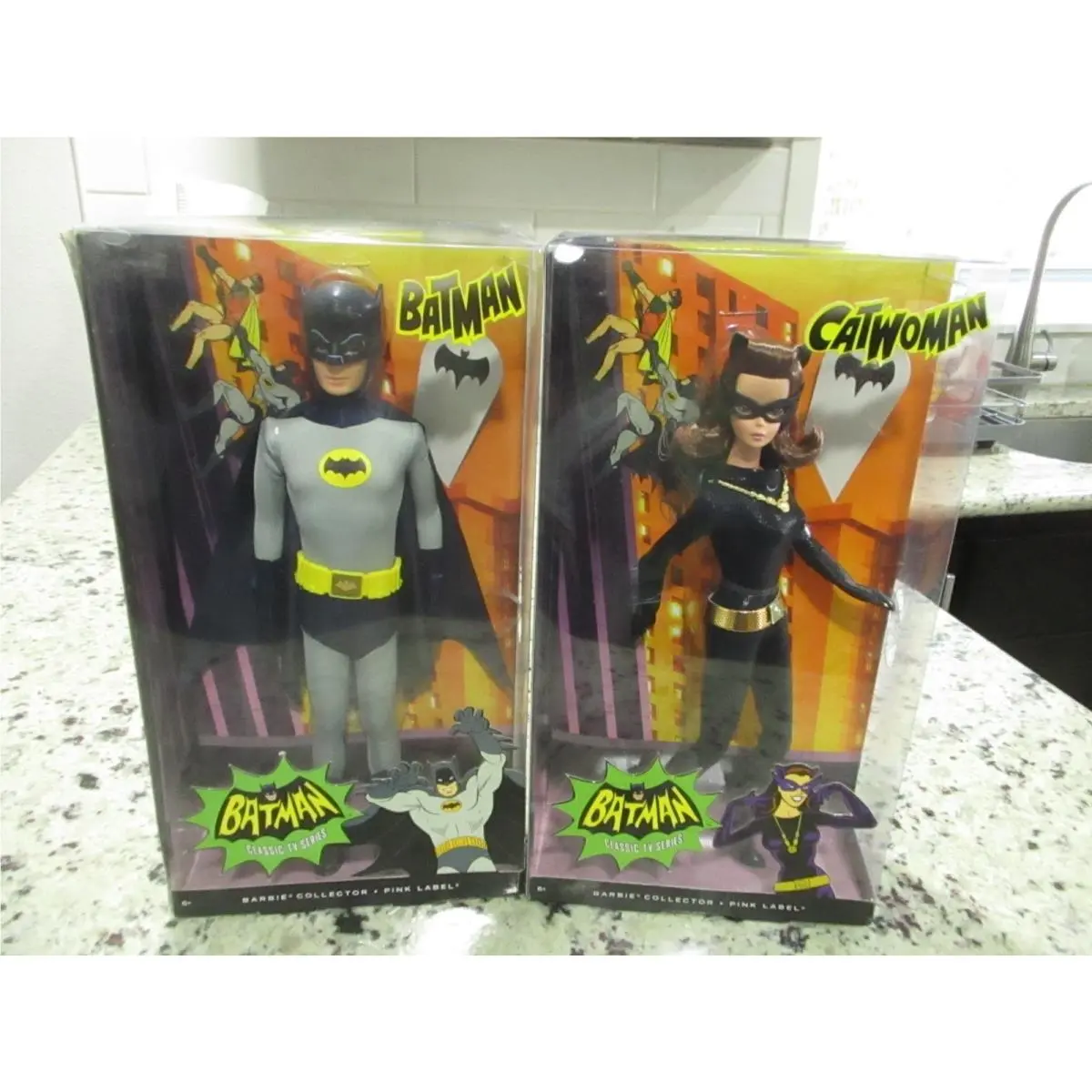 Mattel 2012 TV Series Batman Catwoman Barbie Pink Label