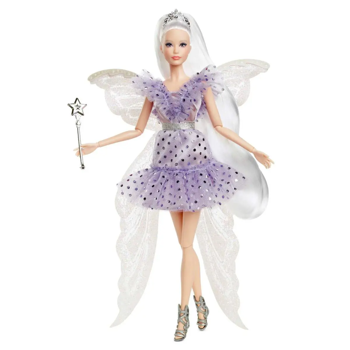 Barbie Tooth Fairy Doll Periwinkle Dress Fairy Wings Wand Gift For Children