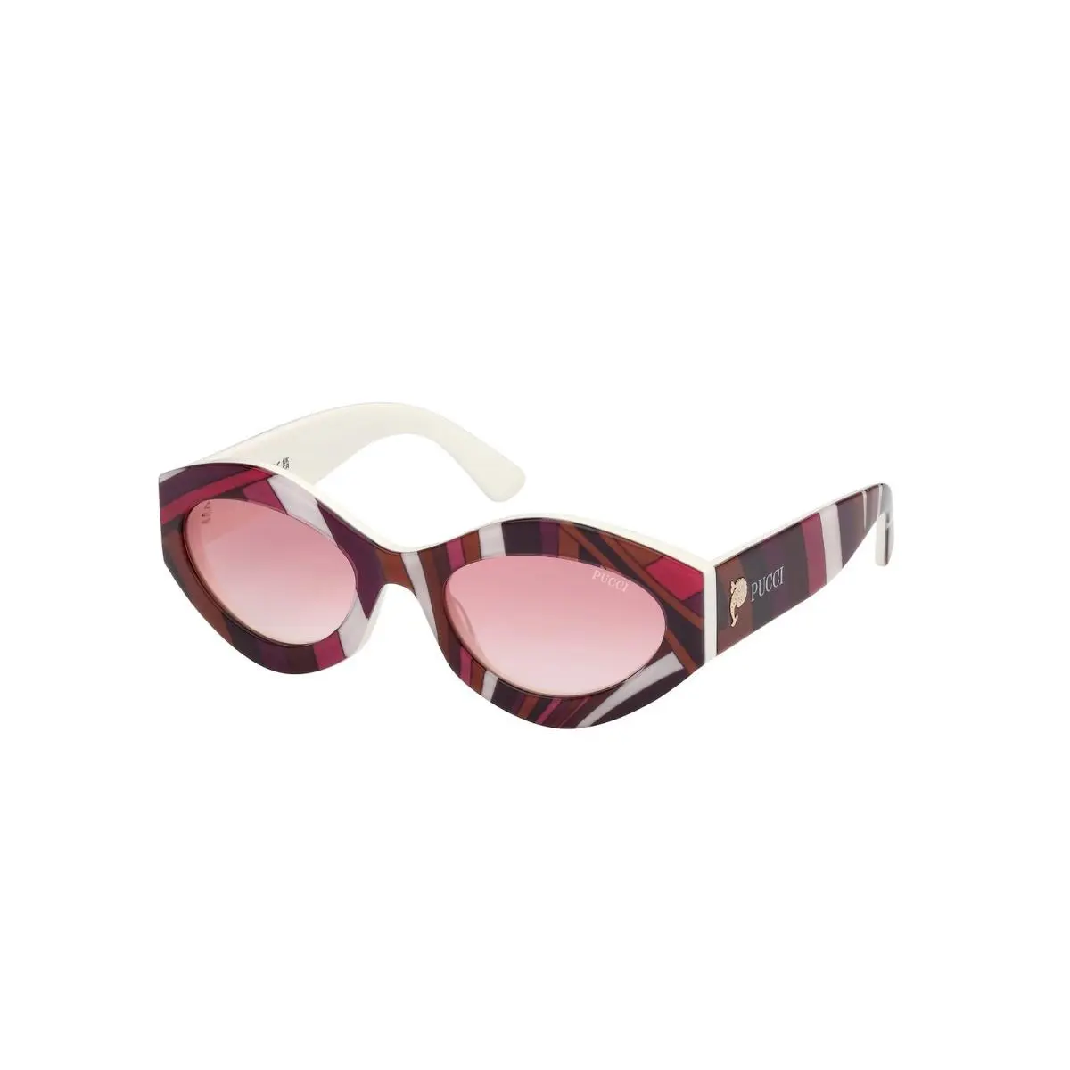 Emilio Pucci EP 0227 White/texture / 77Z Size 54 Sunglasses