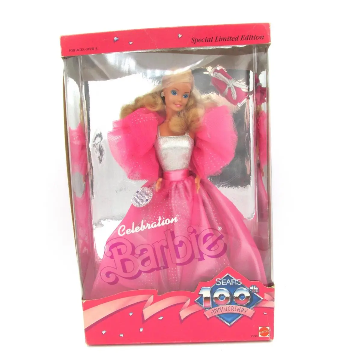 1985 Mattel Celebration Barbie Sears 100th Anniversary Doll 2998 Superstar Nrfb