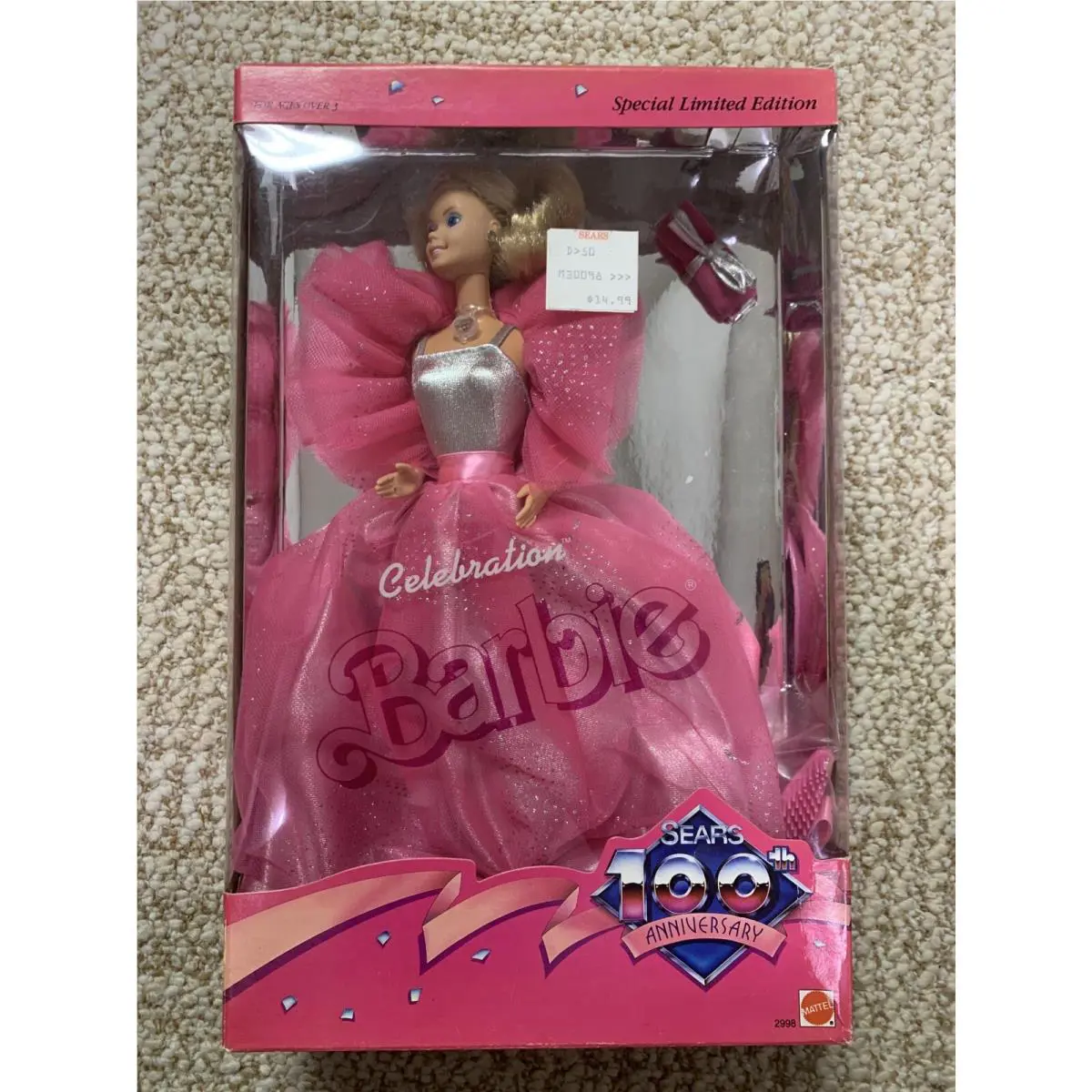 Celebration Sears 100th Anniversary 1985 Barbie Doll Nrfb Mint Box 2998