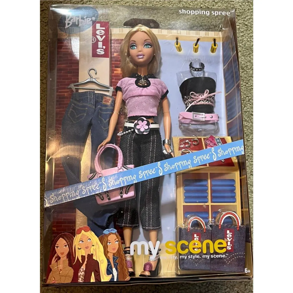 2004 Mattel My Scene Shopping Spree Barbie Levis Rare C1246 - Nrfb