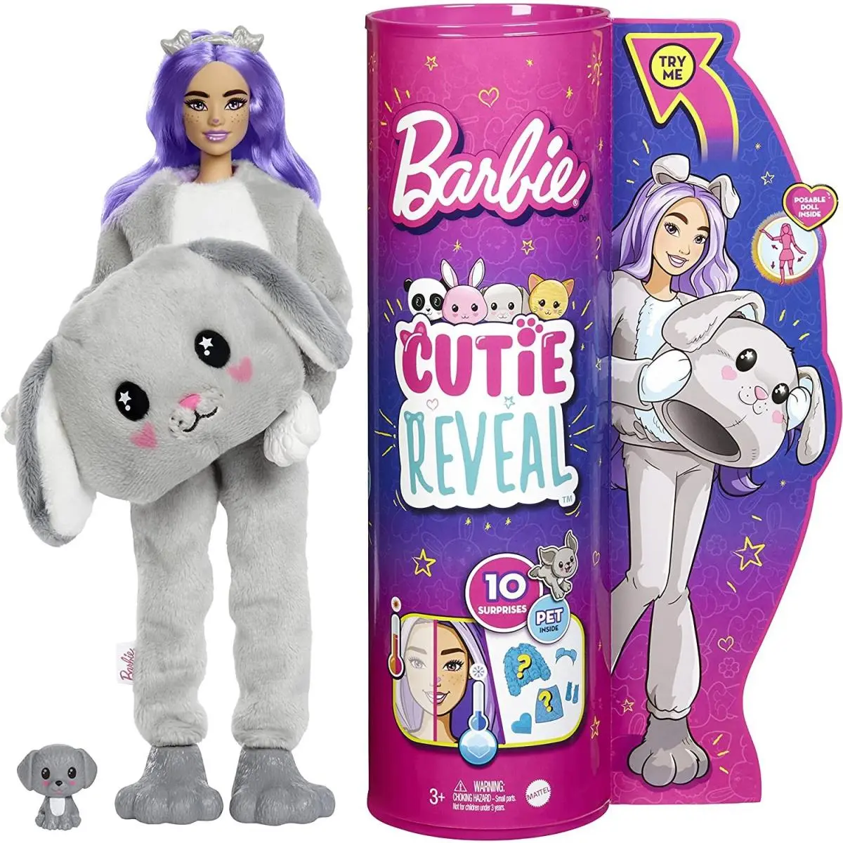 Barbie Cutie Reveal Puppy Surprise Doll