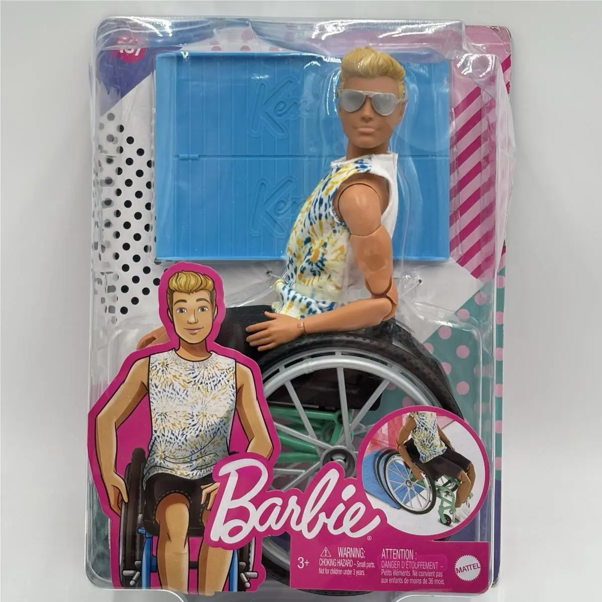 Barbie Ken Doll Fashionistas 167 Made to Move Body Wheelchair and Ramp