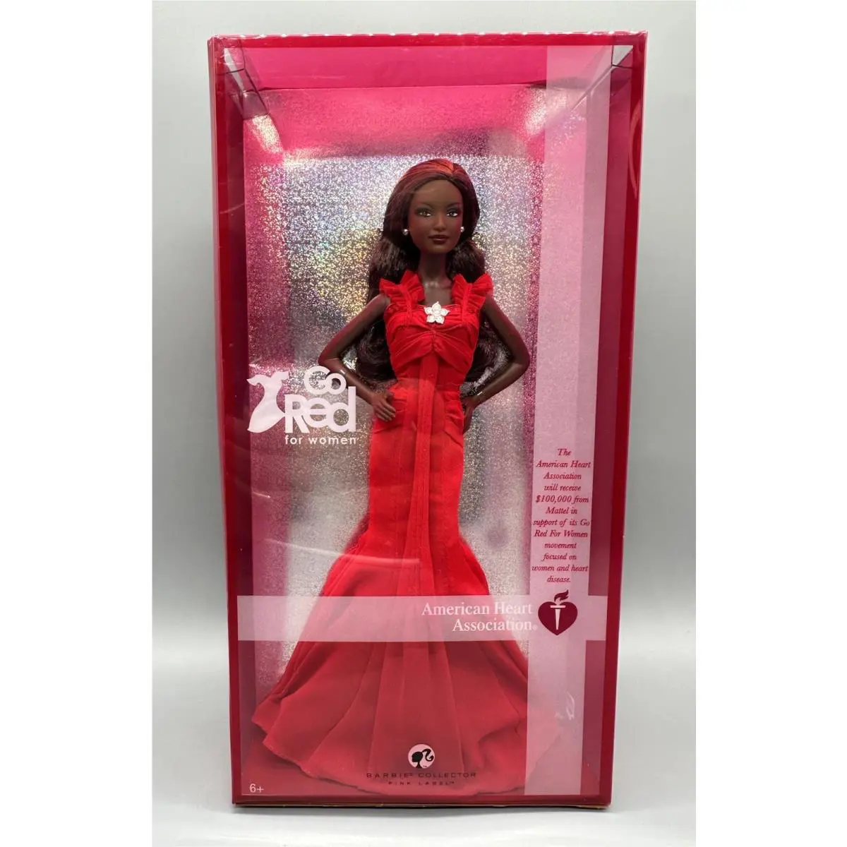 2007 Mattel AA Barbie Go Red For Women American Heart Association L4103